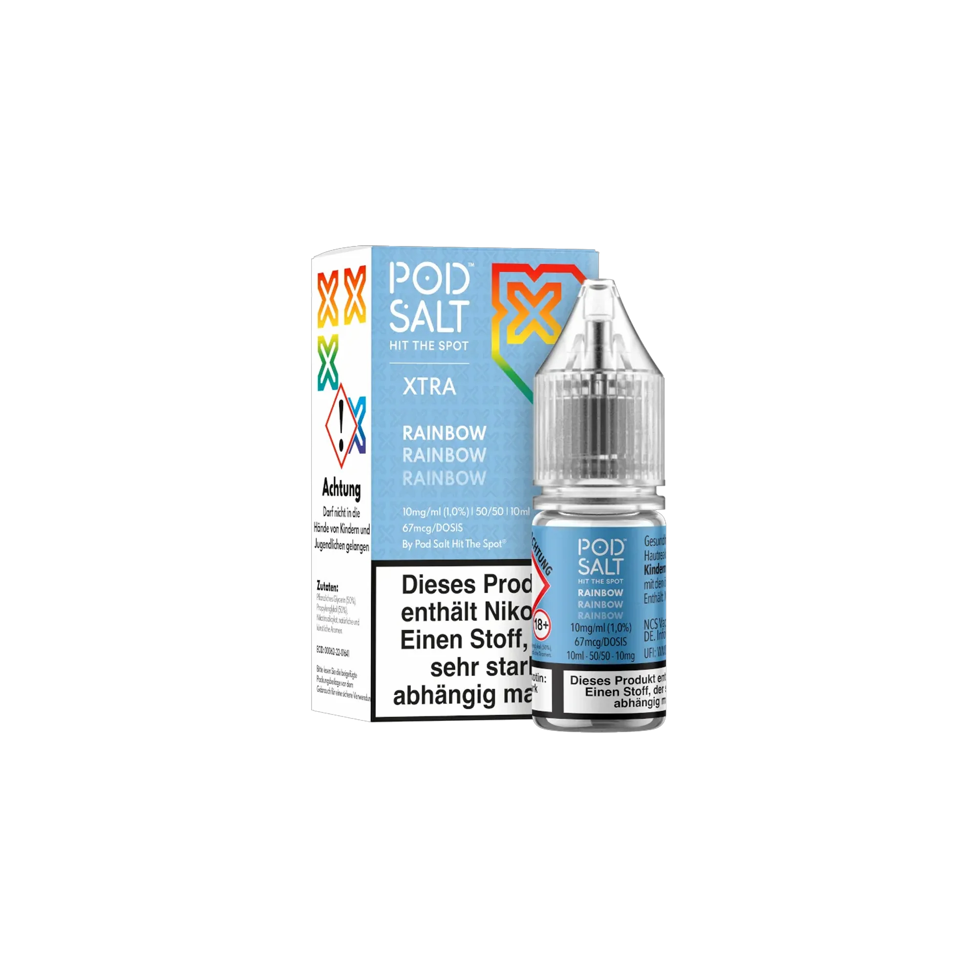 Pod Salt Xtra Nikotinsalz E-Liquid Rainbow 10 ml mit 10 mg günstig bestellen 2