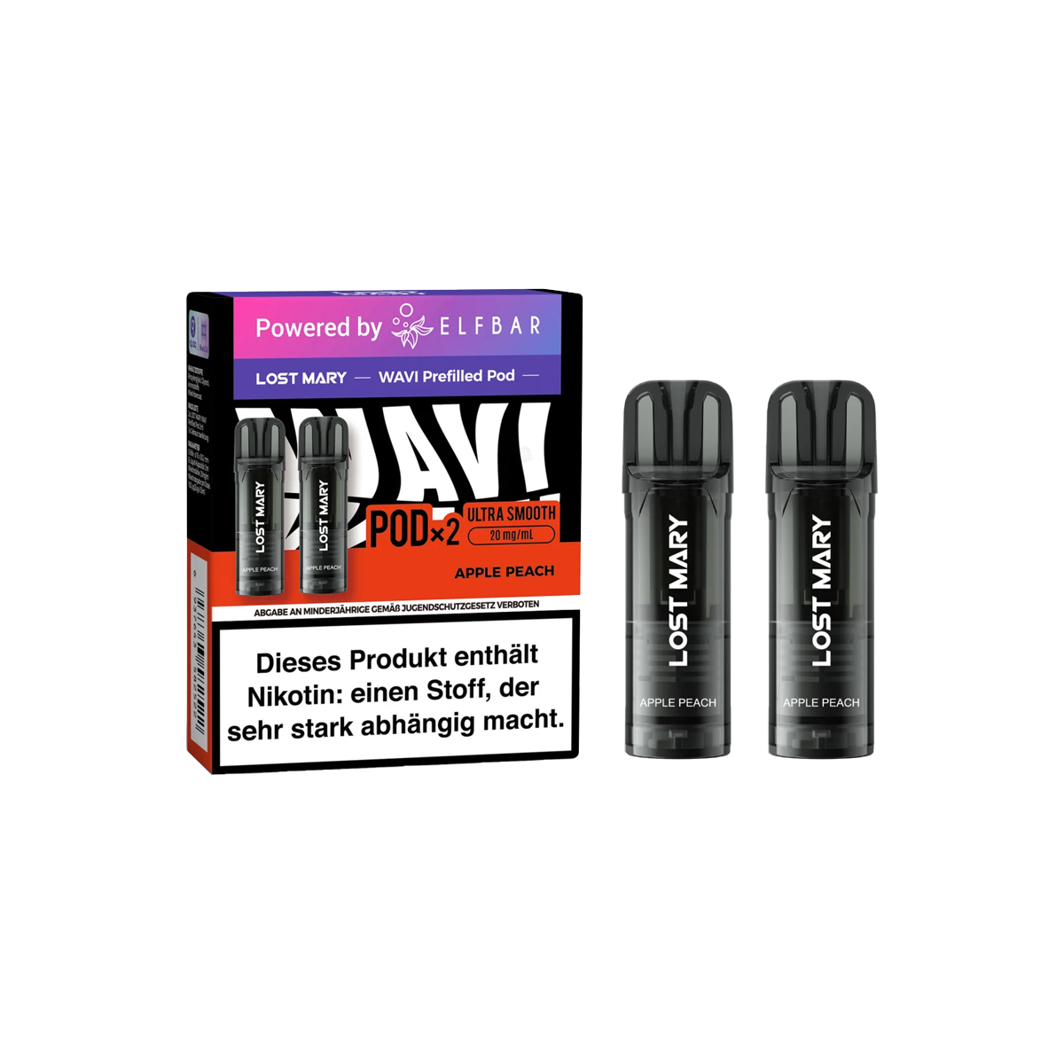 Lost Mary - Prefilled Pods - Wavi - Apple Peach - 20 mg - 2 ml - 2 Stk.1