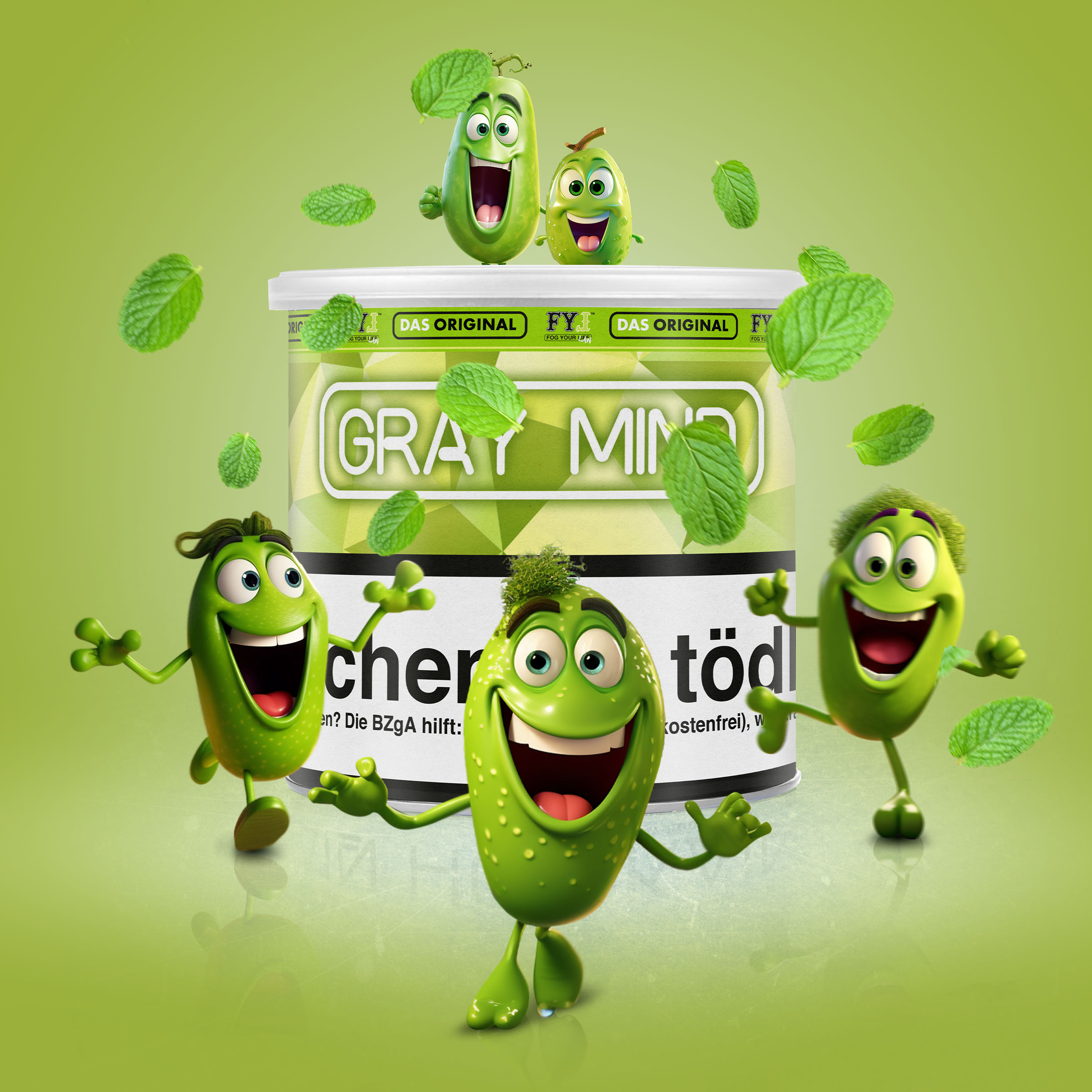 Fog Your Law - Dry Base mit Aroma - Gray Mind - 70 g - 2 Komponenten L&ouml;sung Tabak - mit versteuertem Glycerin 200 g Mischen