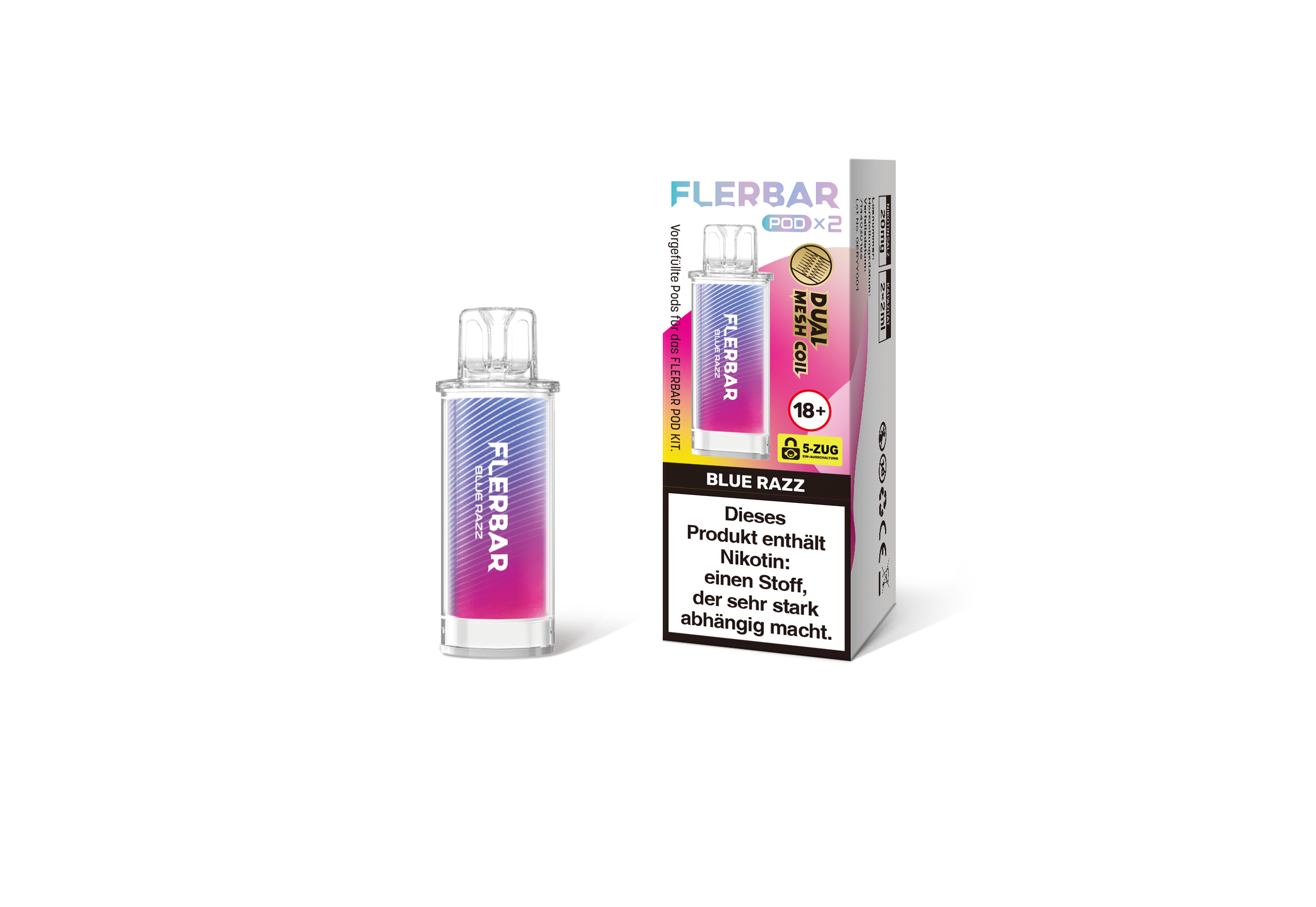 Flerbar Prefilled Pod Blue Razz 20 mg | Günstig Online 2