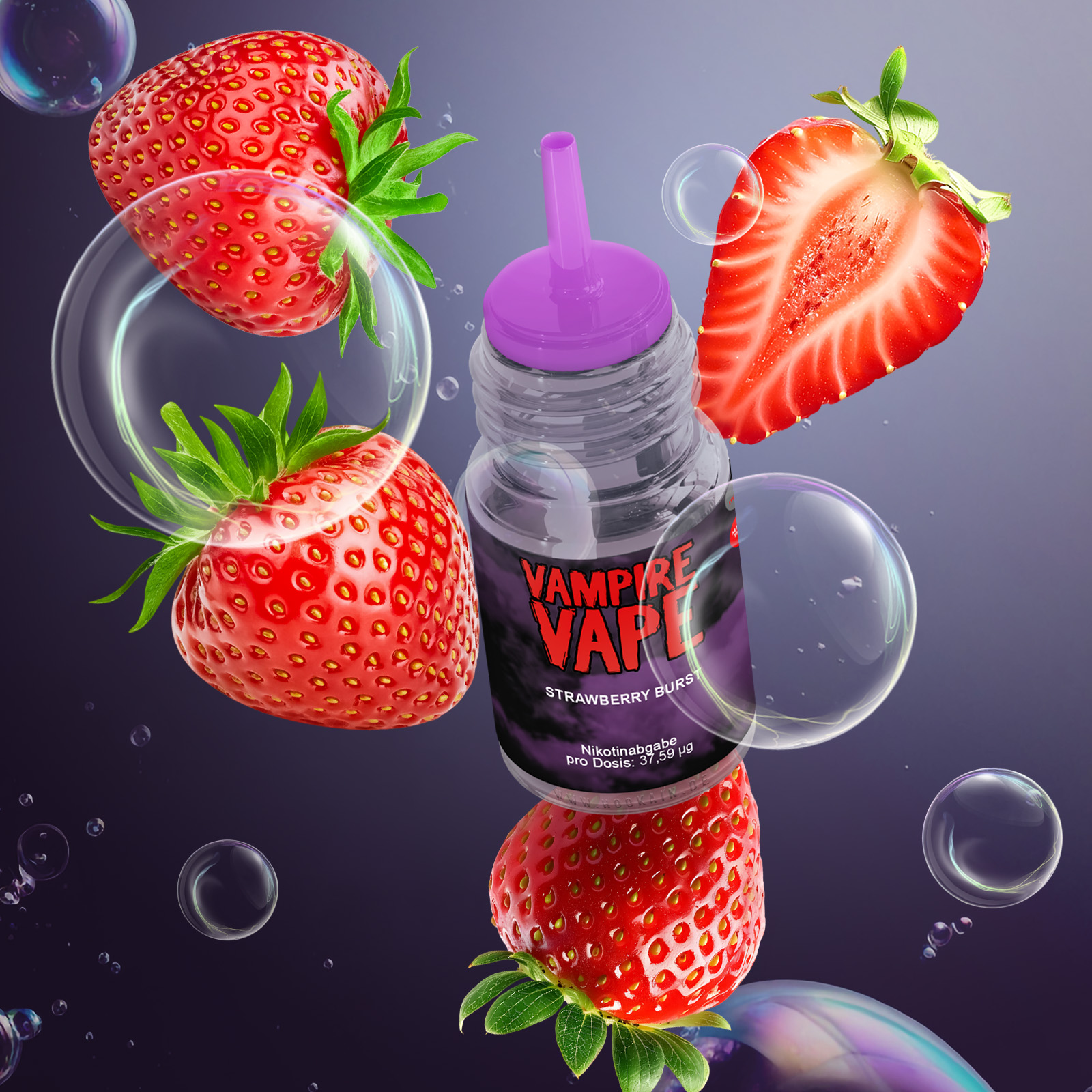 Vampire Vape - E-Liquid - Strawberry Burst - 10 ml - 12 mg