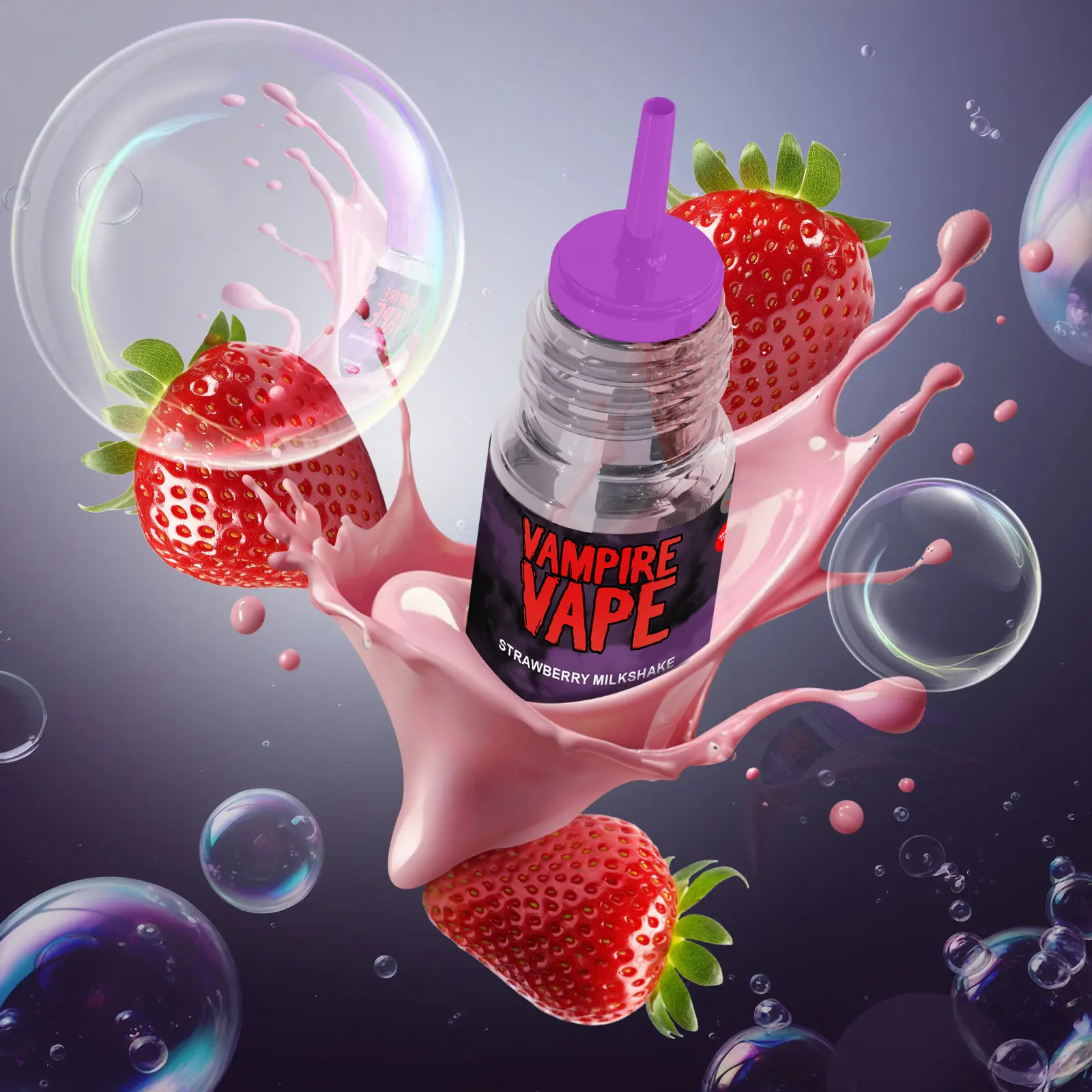Vampire Vape E-Liquid Strawberry Milkshake 10 ml 12mg | E-Liquid g&uuml;nstig online 1