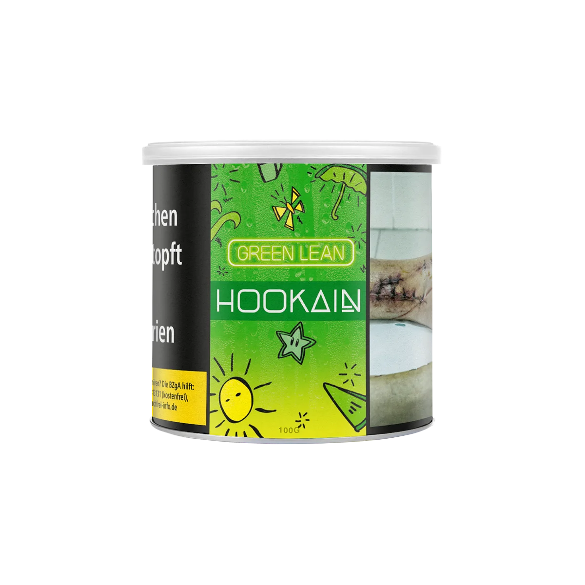 HOOKAIN Green Lean 100 g Shisha Tabak mit Citruskick 2