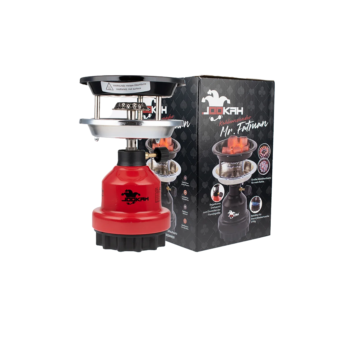 Jookah - Gas Coal Lighter Mr. Fatman - Red