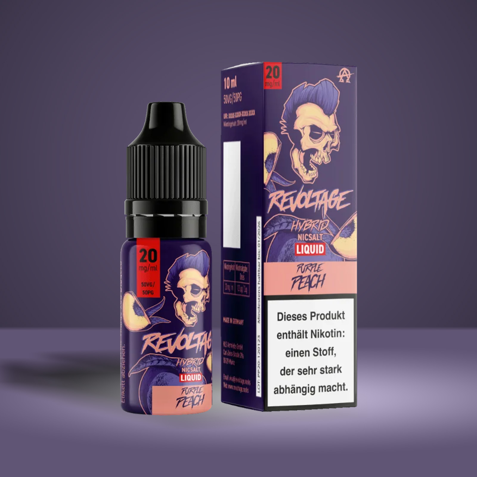 Revoltage - E-Liquid - Nikotinsalz - Purple Peach - 10 ml - 20 mg 1