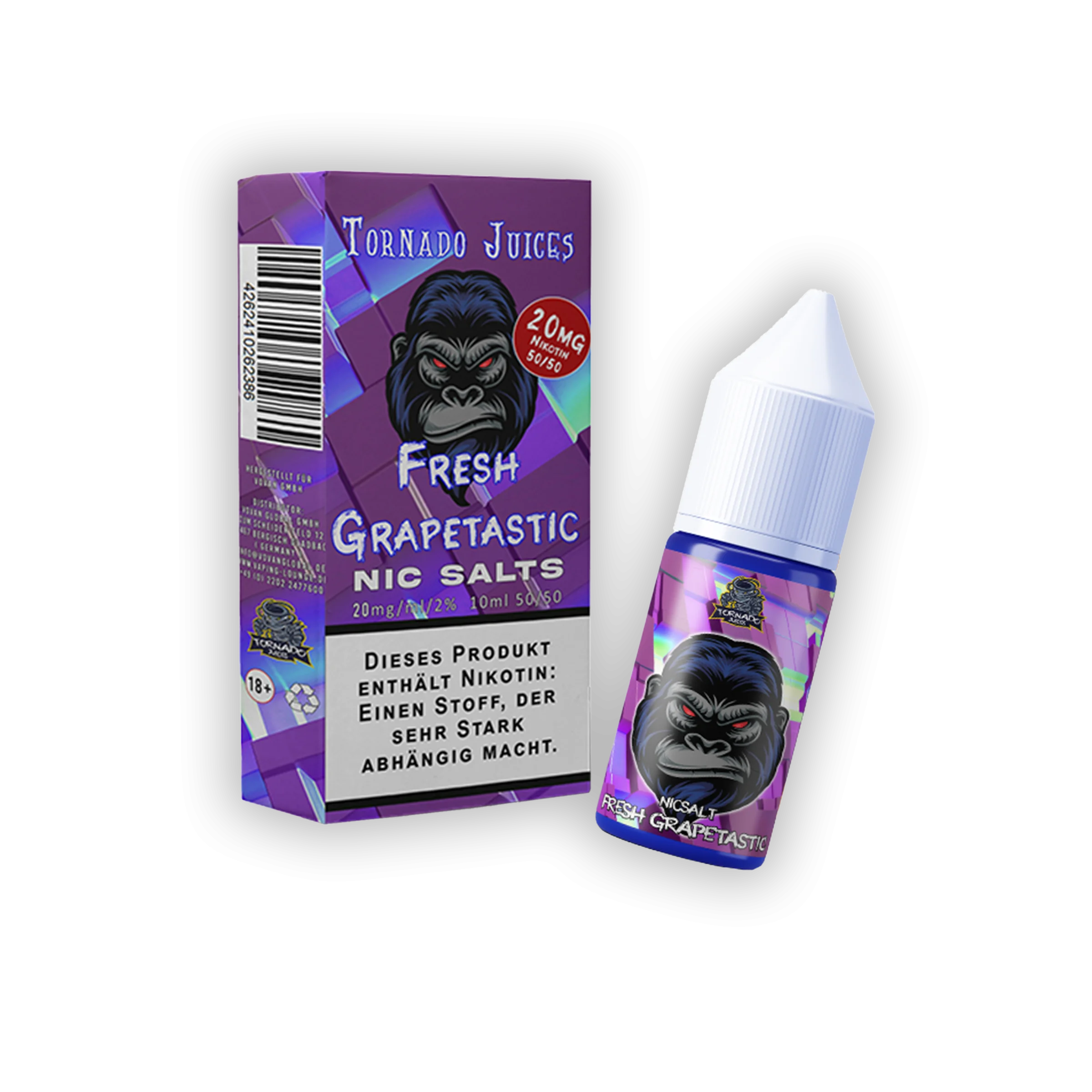 Tornado Juice - Grapetastic - E-Liquid - Nic Salt - 20 mg