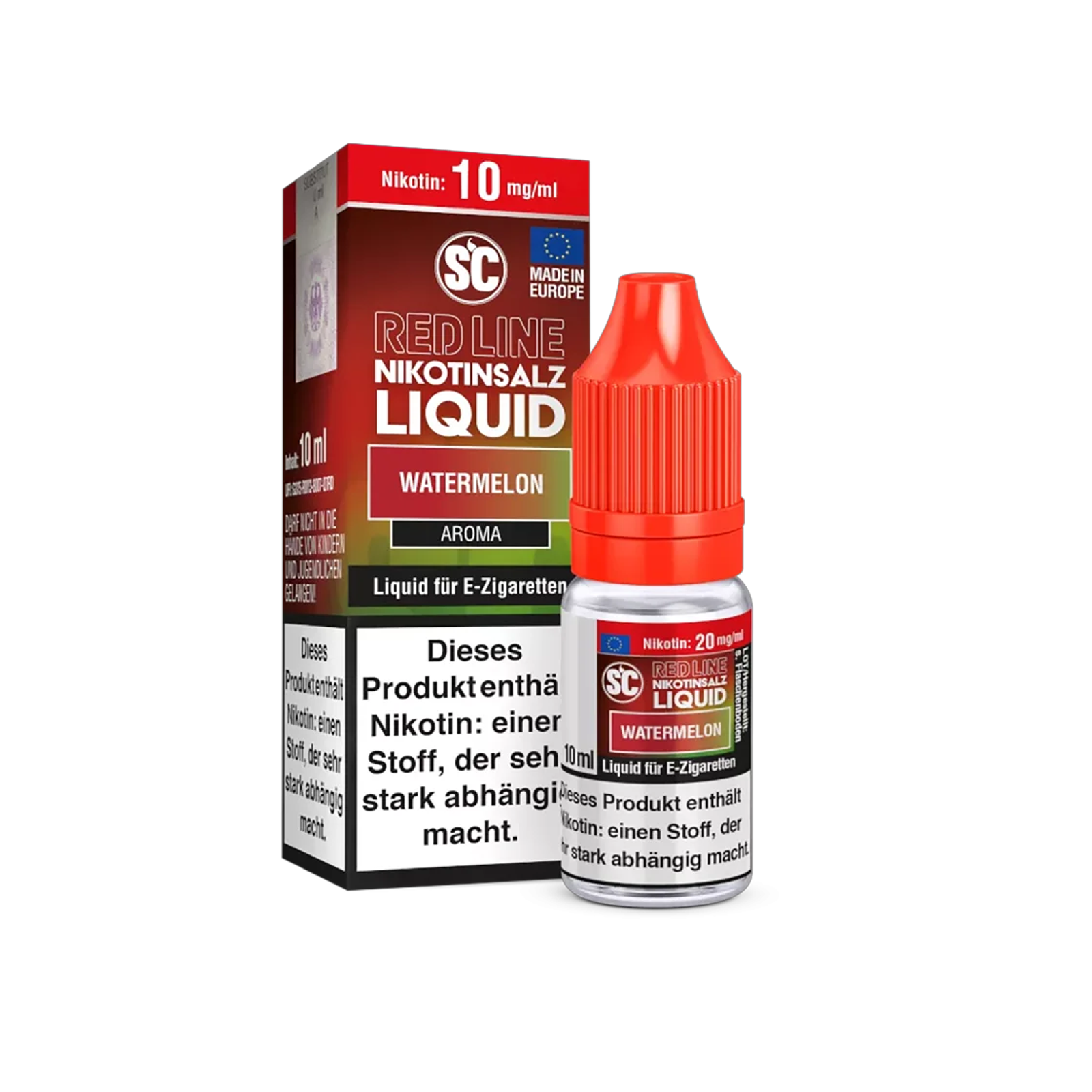 SC - E-Liquid - NicSalt - Red Line - Watermelon - 10 ml - 10 mg