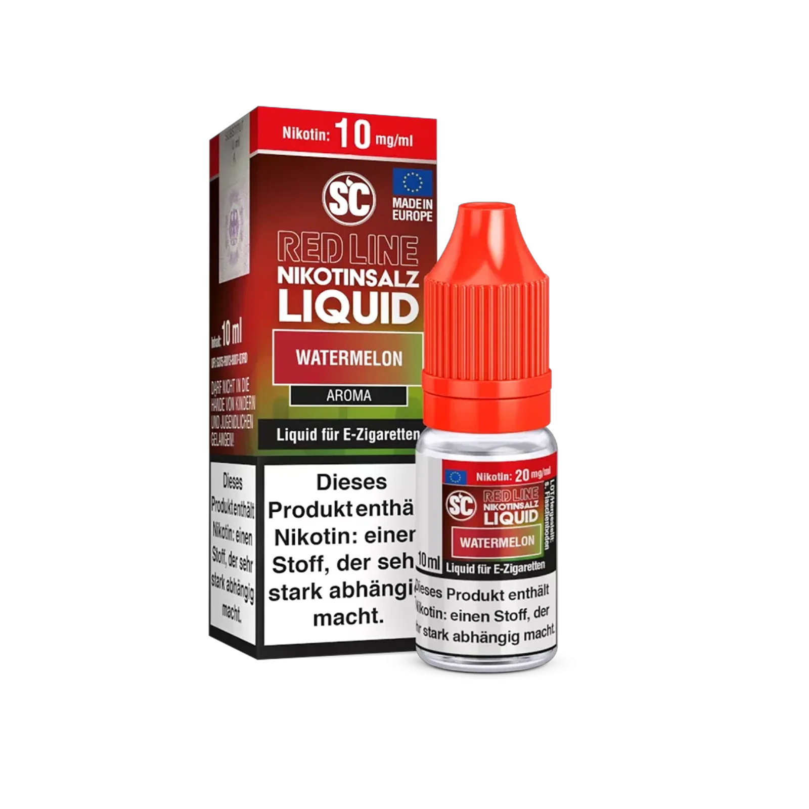 SC - E-Liquid - NicSalt - Red Line - Watermelon - 10 ml - 10 mg