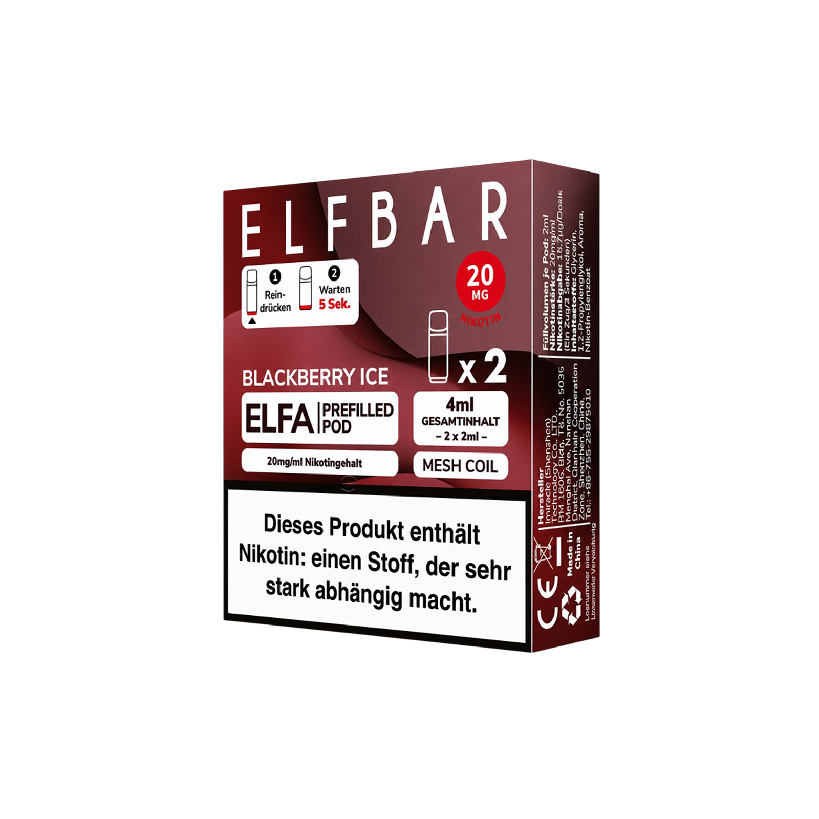 Elf Bar Elfa Prefilled Pod - Blackberry Ice