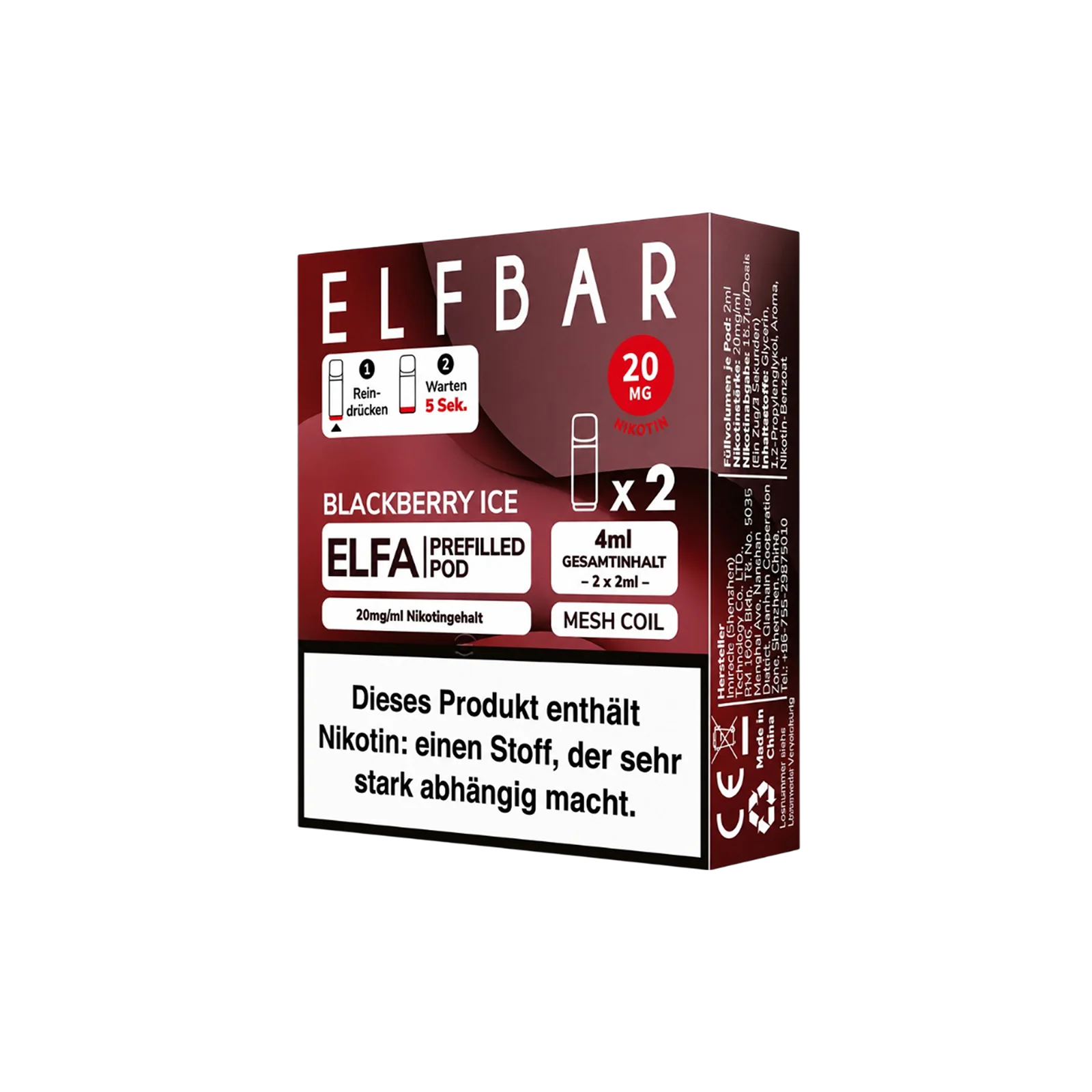 Elf Bar Elfa Prefilled Pod - Blackberry Ice