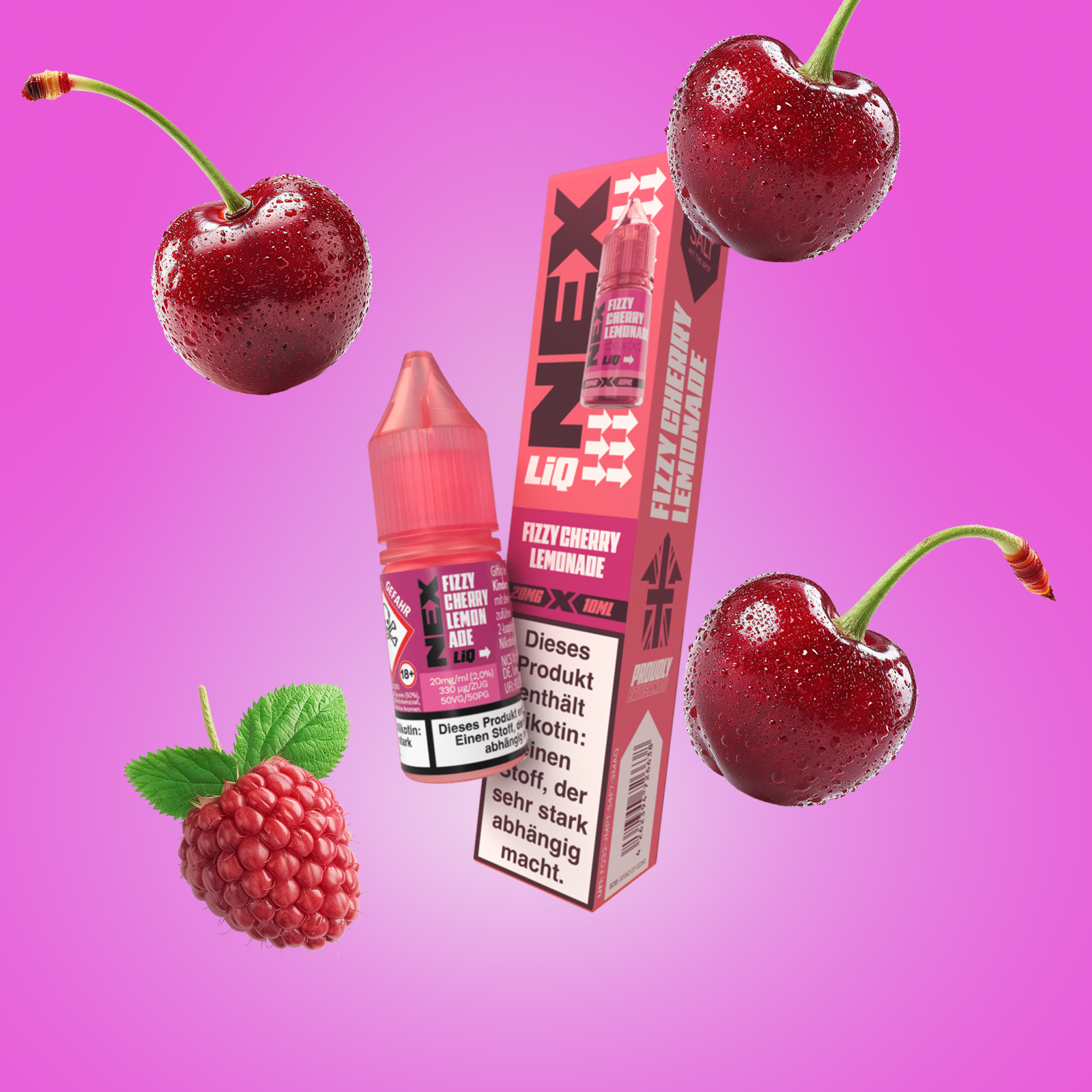 NexLiq - Pod Salt- NicSalt - 10 ml 20 mg Fizzy Cherry Lemonade 1