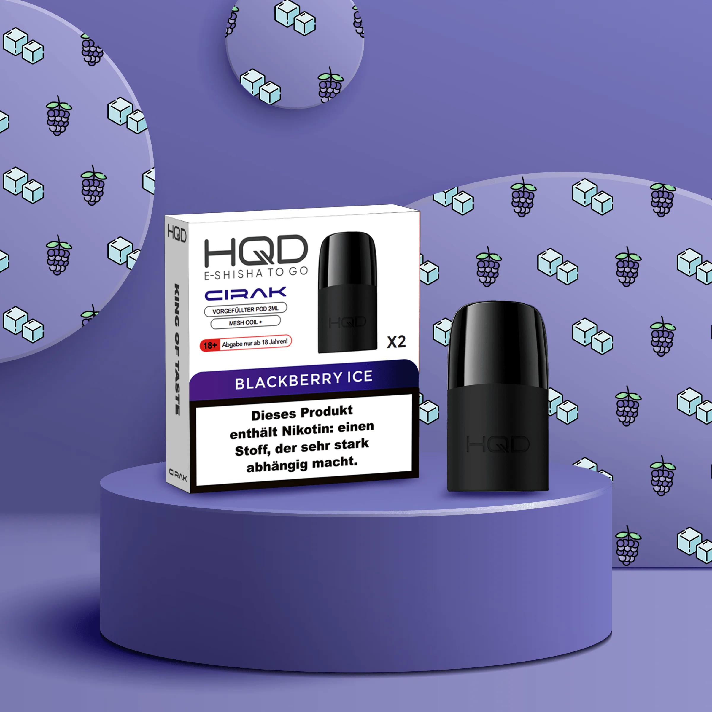 HQD - Cirak - Prefilled Pod - Blackberry Ice