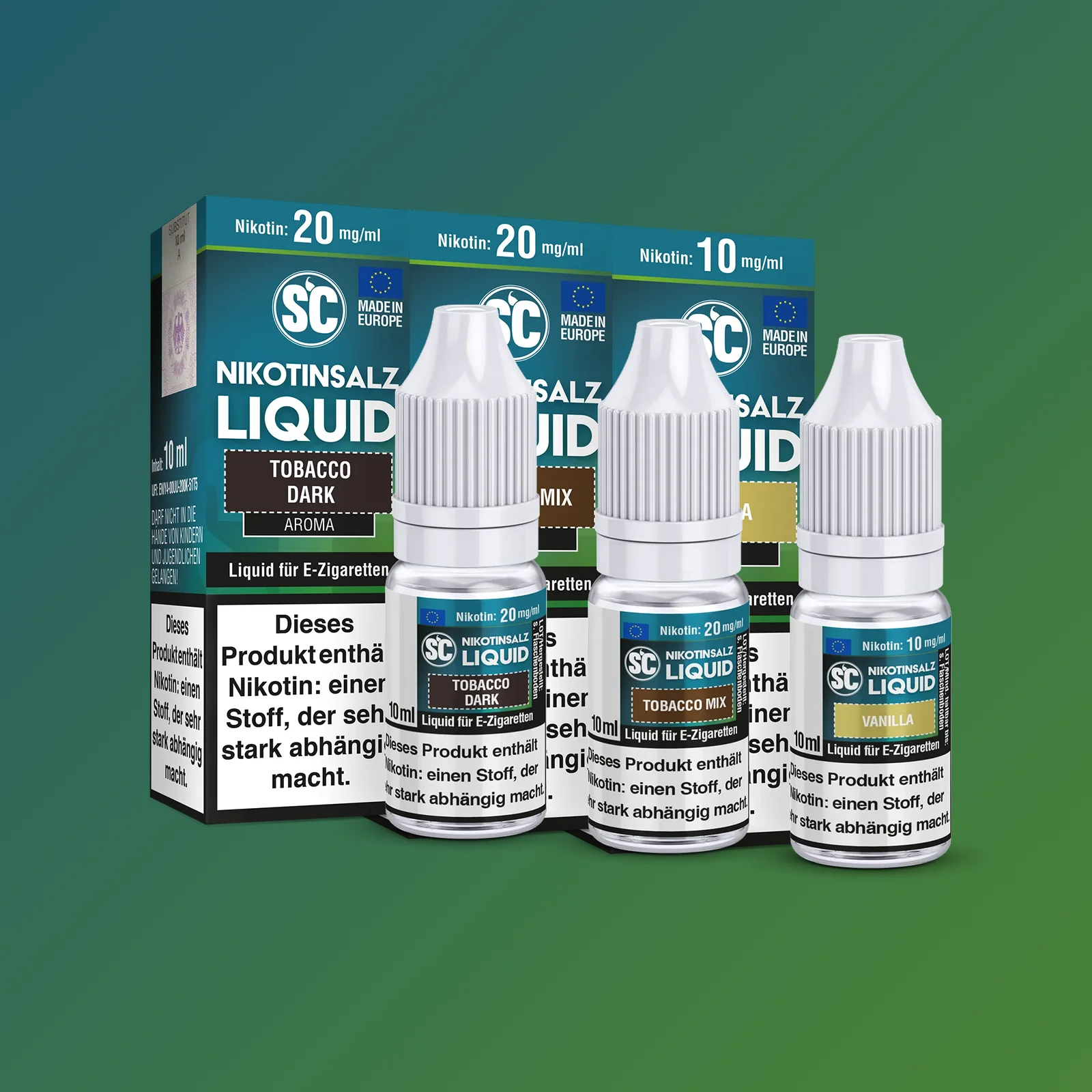 SC Nikotinsalz 10ml Flasche mit 10mg Nikotinst&auml;rke f&uuml;r E-Zigaretten