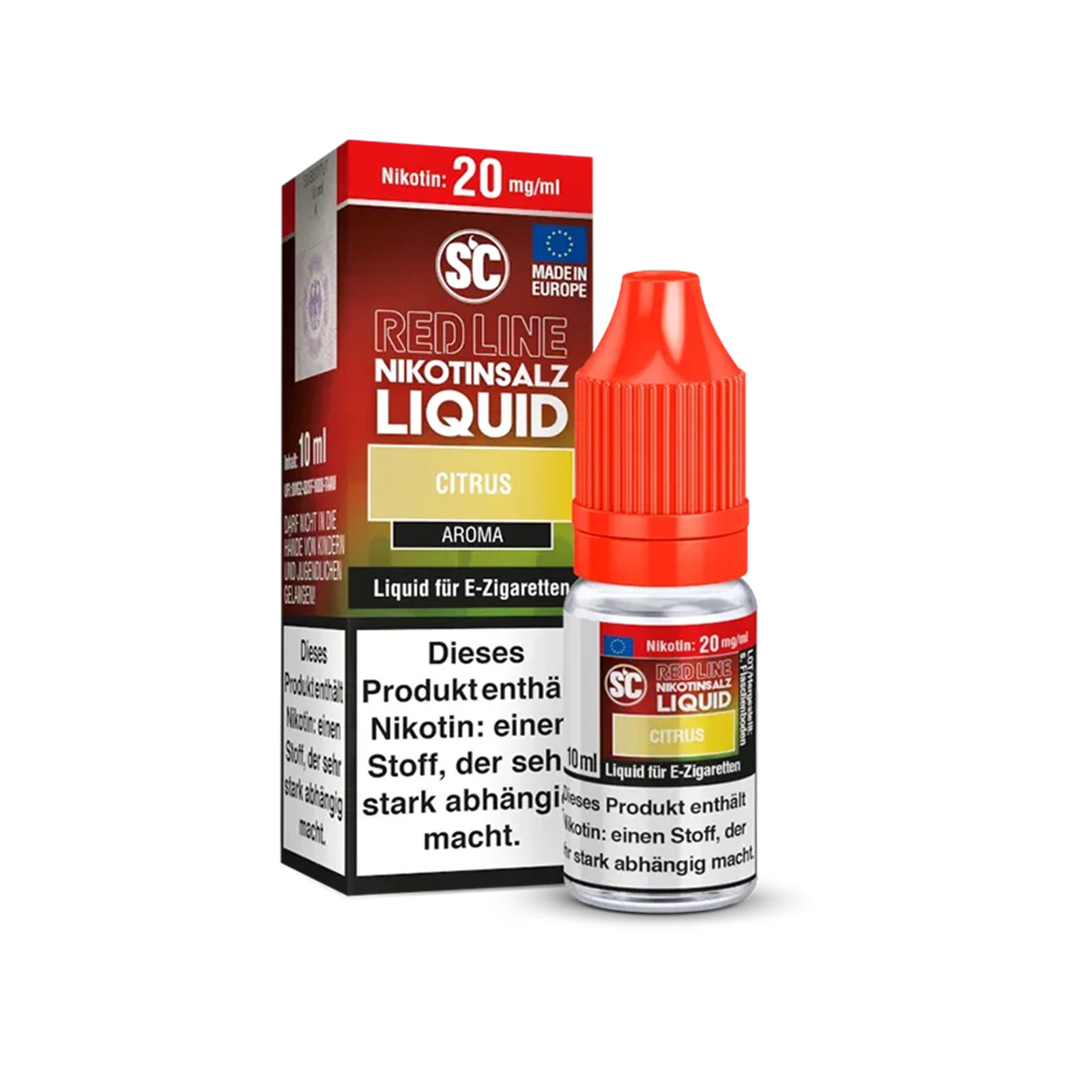 SC - E-Liquid - Nicotine Salt - Red Line - Citrus - 10 ml - 20 mg