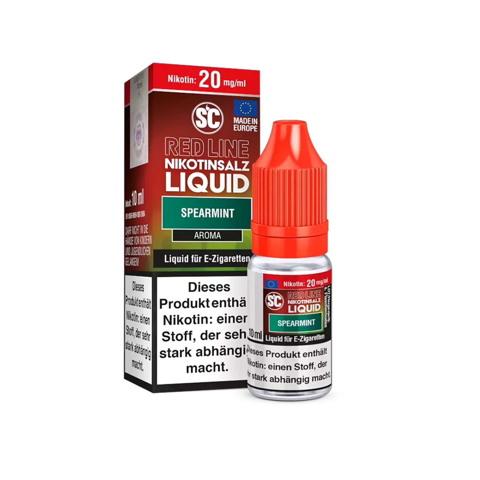 SC - E-Liquid - NicSalt - Red Line - Spearmint - 10 ml - 20 mg