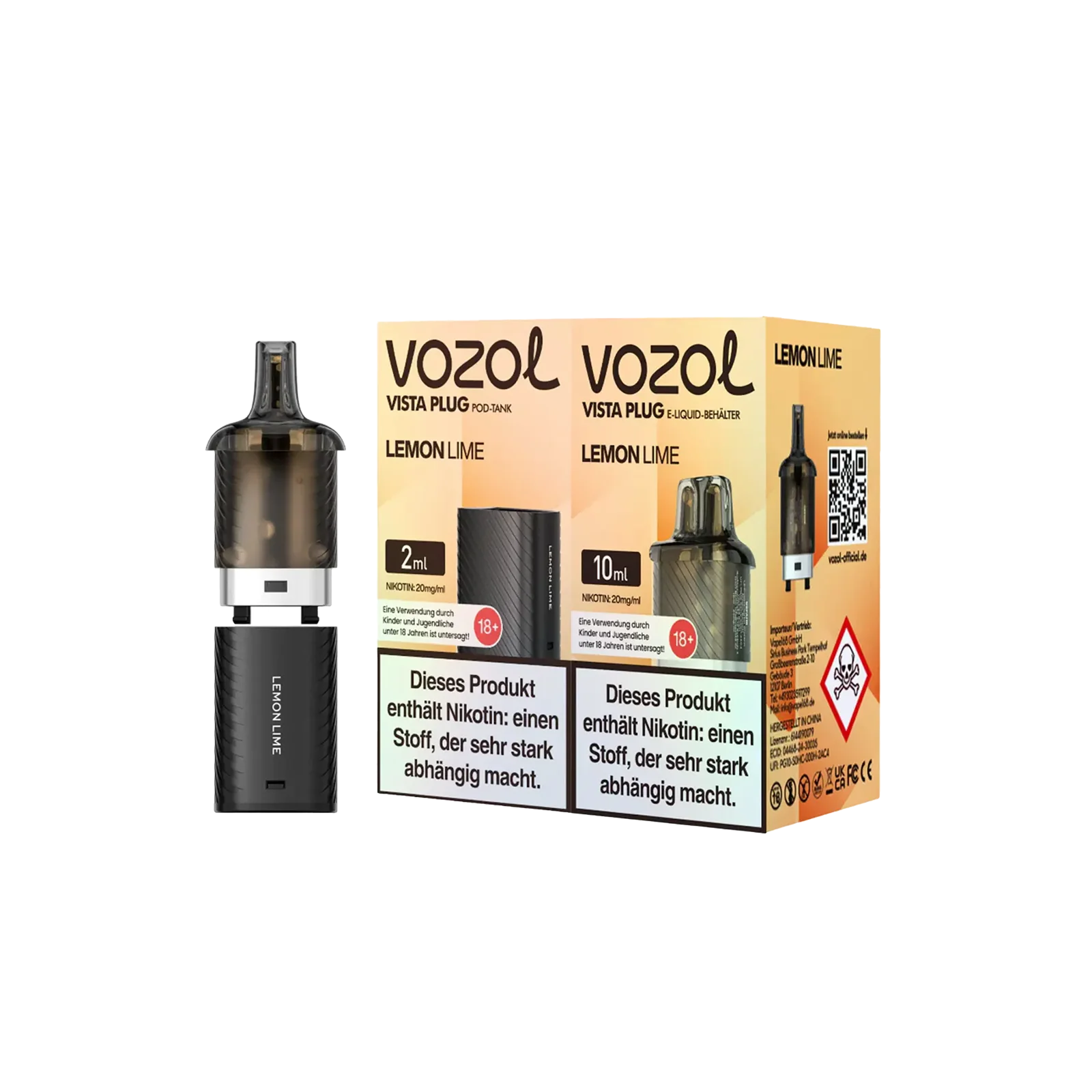 Vozol Vista Plug Pod Bundle 2 ml & 10 ml – 15.000 Züge