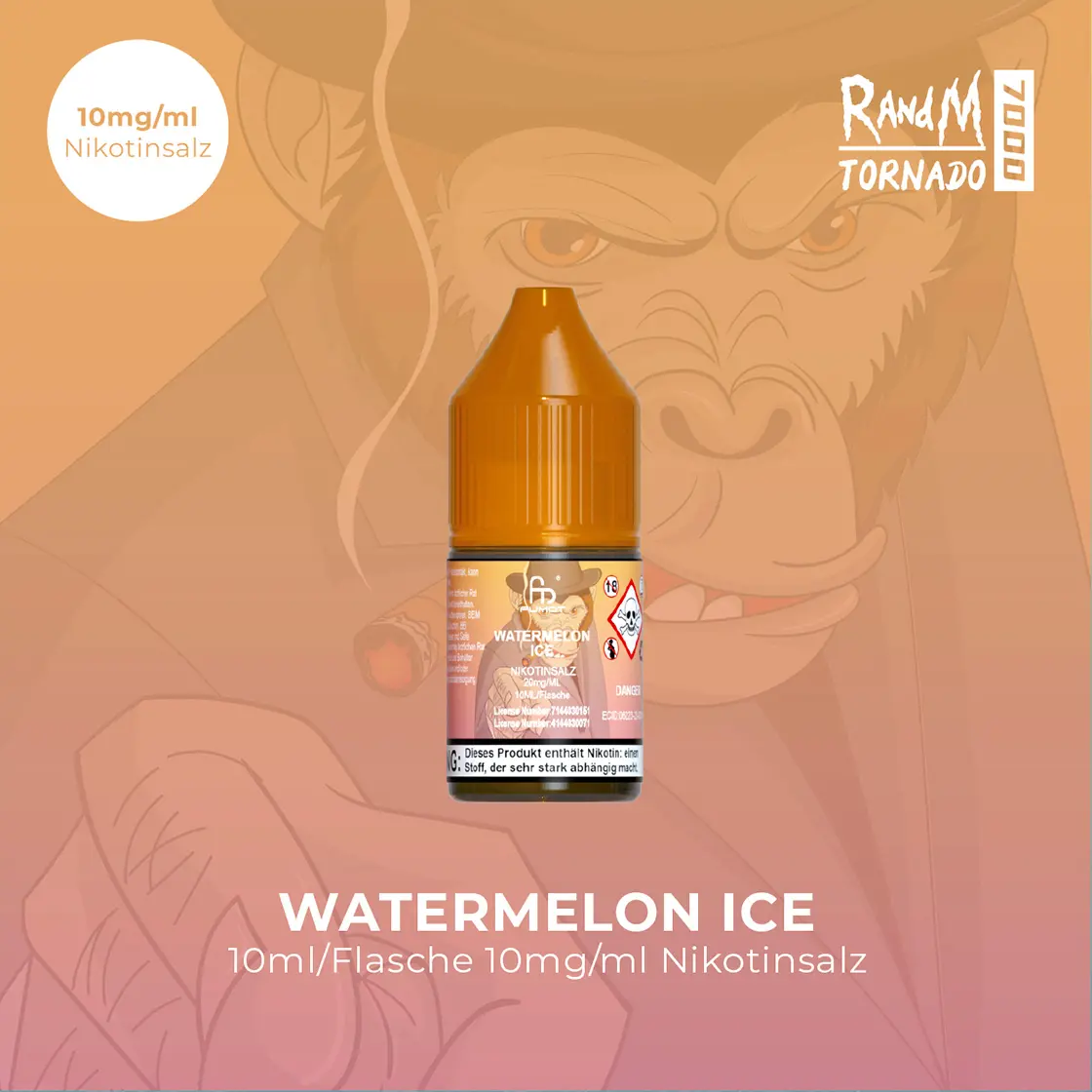 RandM Tornado 7000 | Watermelon Ice E-Liquid Nikotinsalz 10 mg 1