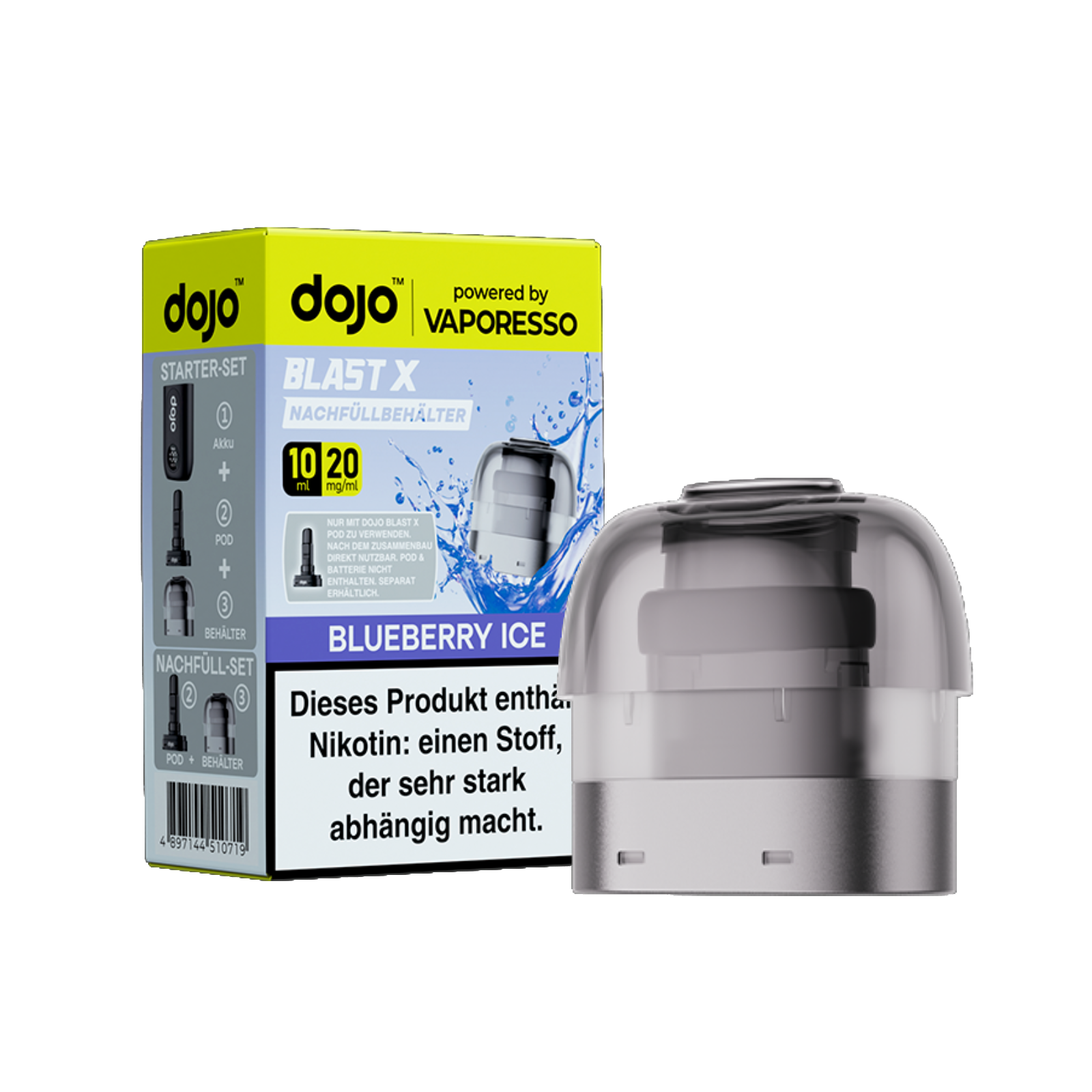 Vaporesso - Dojo Blast X - Pod 10ml - Blueberry Ice - 20mg1