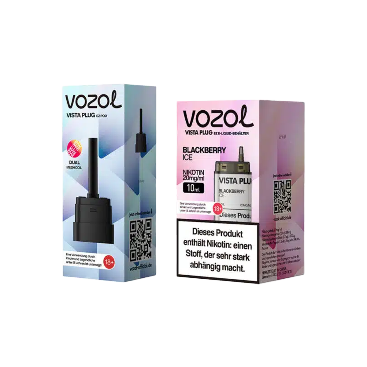 Vozol - Vista Plug Set - EZ Pod - Blackberry Ice + Empty Pod