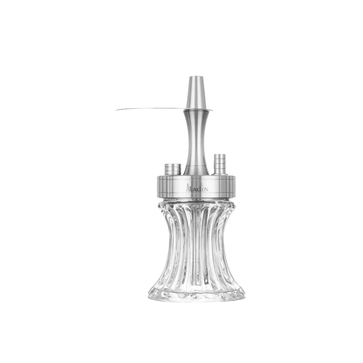 Aladin 2 Go Stainless Steel Clear &ndash; Travel Shisha 