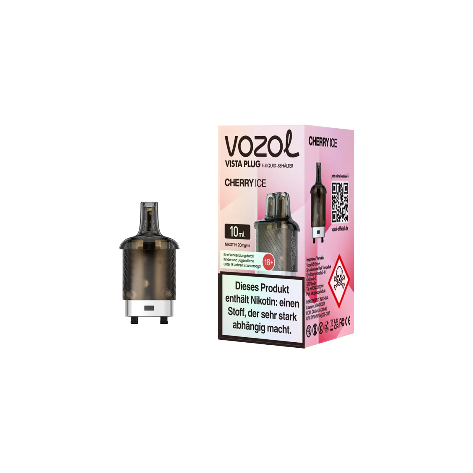 Vozol Vista Plug Pod Cherry Ice 10 ml – 15.000 Züge