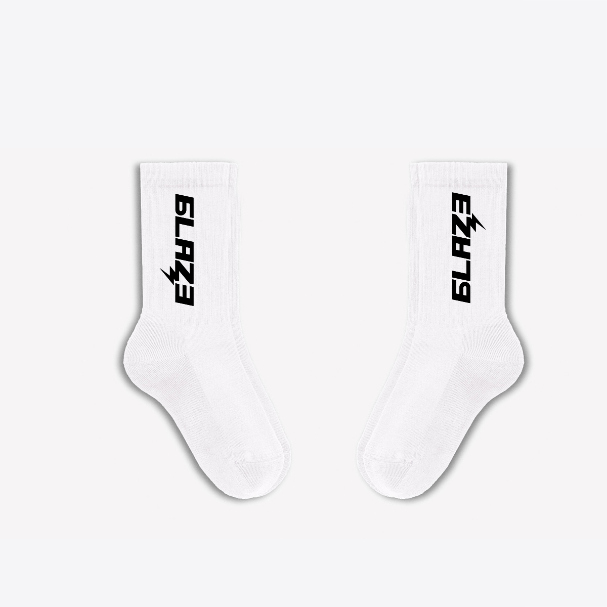 White Socks - Blaze - Logo Print - Hookain Onlineshop