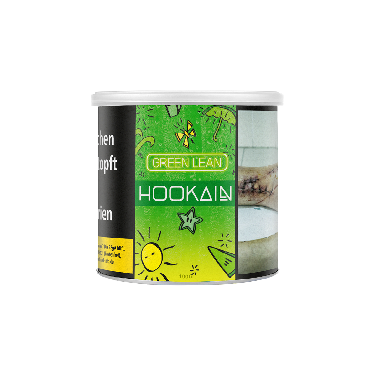 HOOKAIN Green Lean 100 g Shisha Tabak mit Citruskick 2