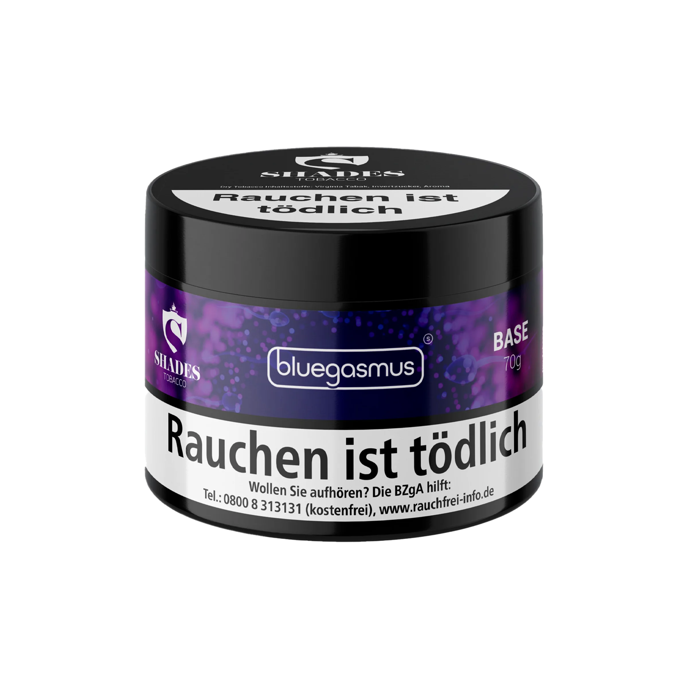 Shades Dry Base mit Aroma Pfeifentabak Bluegasmus 70g günstig kaufen 1