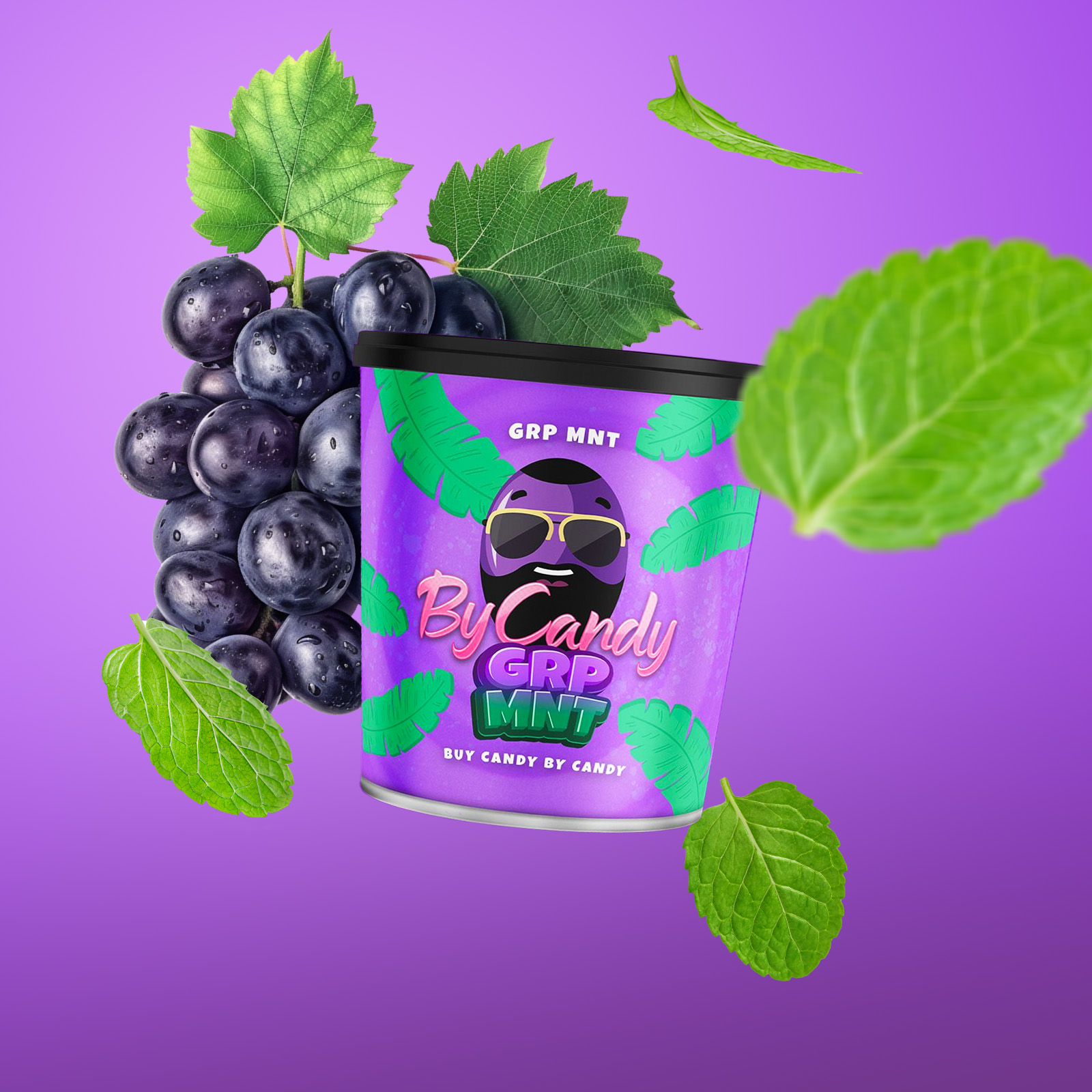 ByCandy Grp Mnt 200g – Traube Minze Shisha Tabak 1