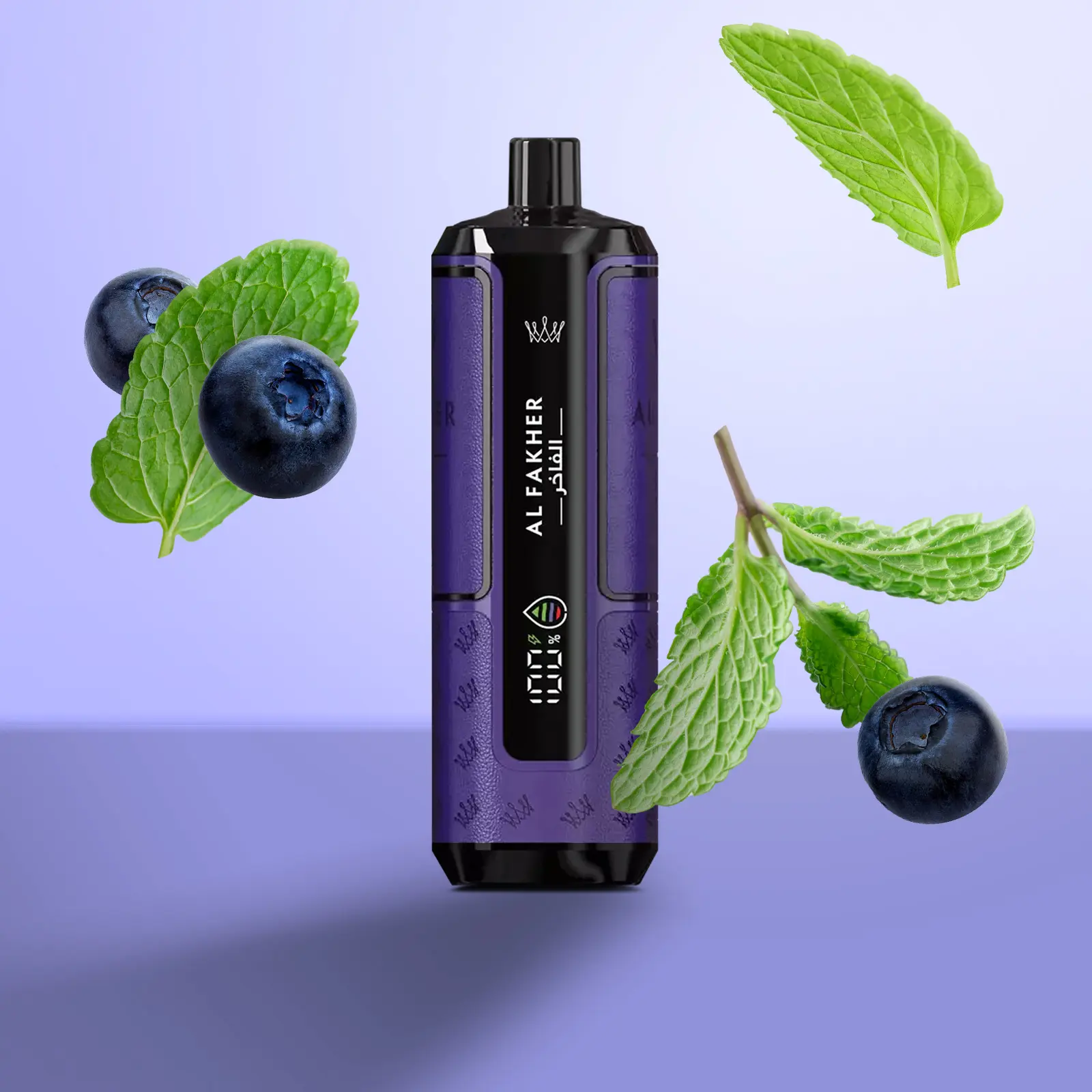 Al Fakher - Crown Bar - Hypermax - 20k - Blueberry Mint2