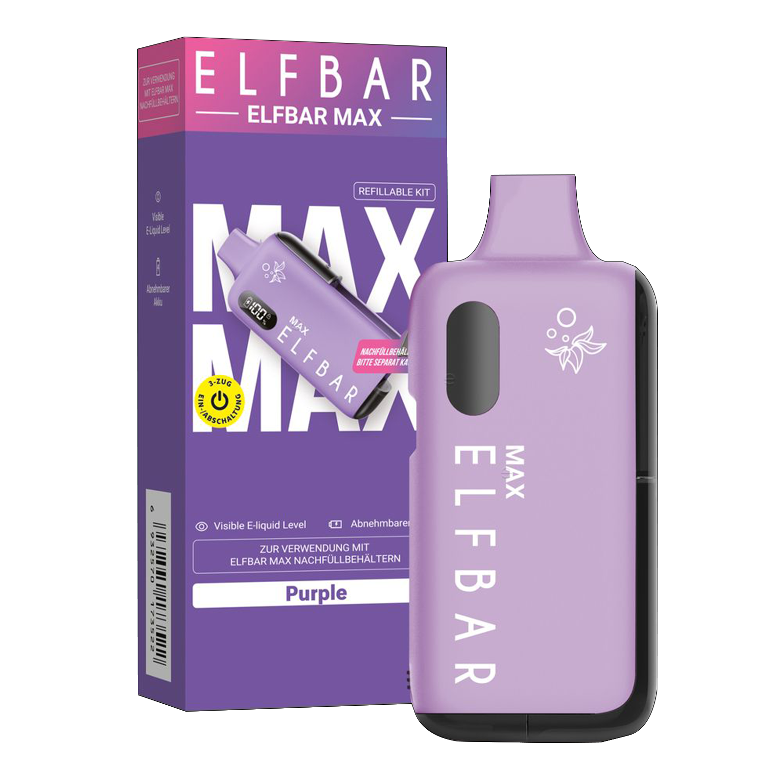 Elf Bar - Max - Pod Kit - Purple -1