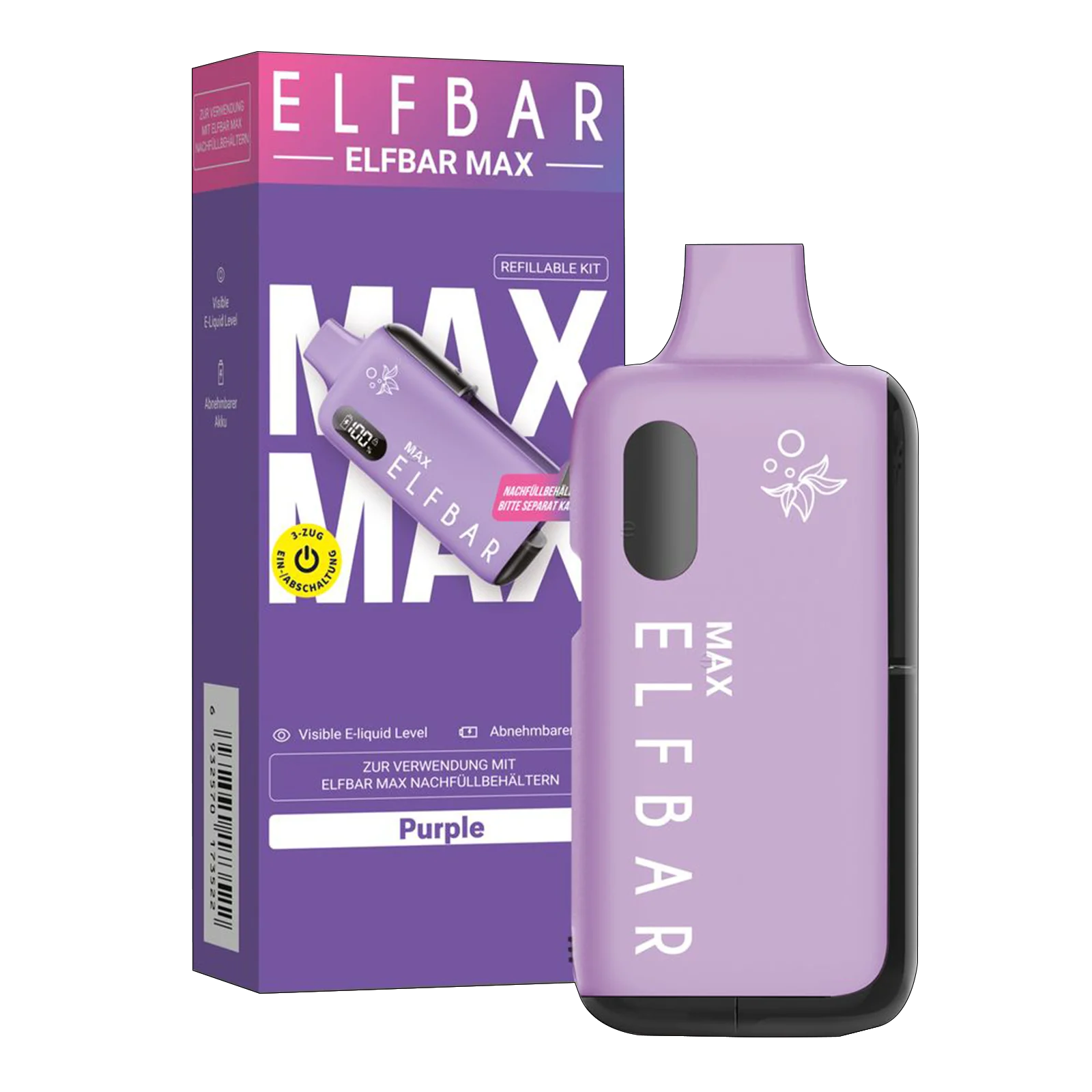 Elf Bar - Max - Pod Kit - Purple -1