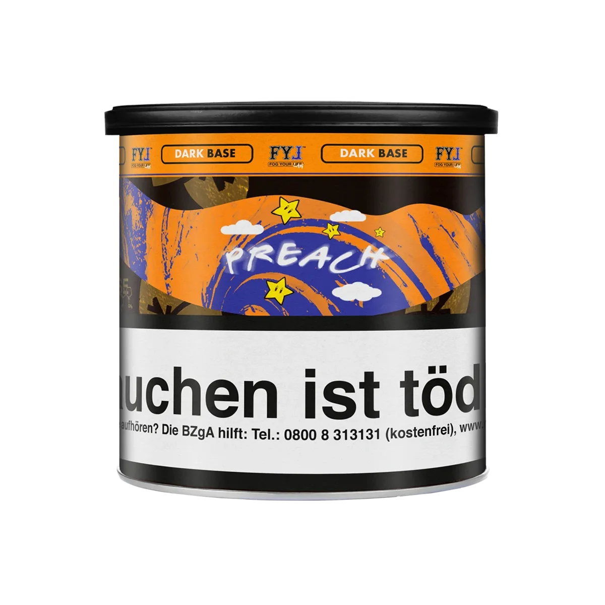Fog Your Law Dark - Preach - Schwarzer Peifentabak Dry Base - 65 g1-1-1