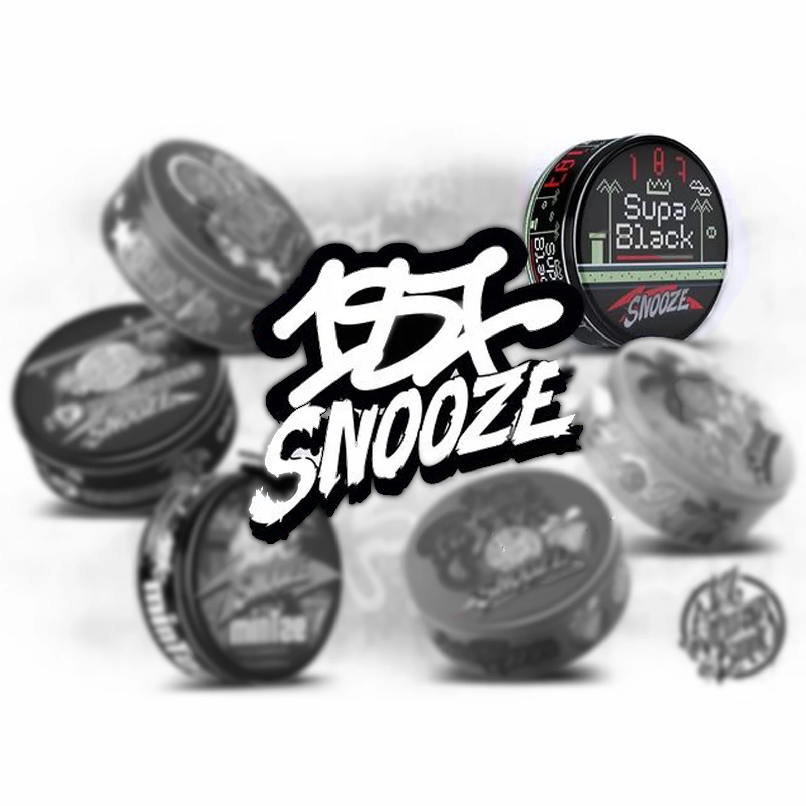 187 Snooze Supa Black Nicopods | tabakfreie Nikotinbeutel 