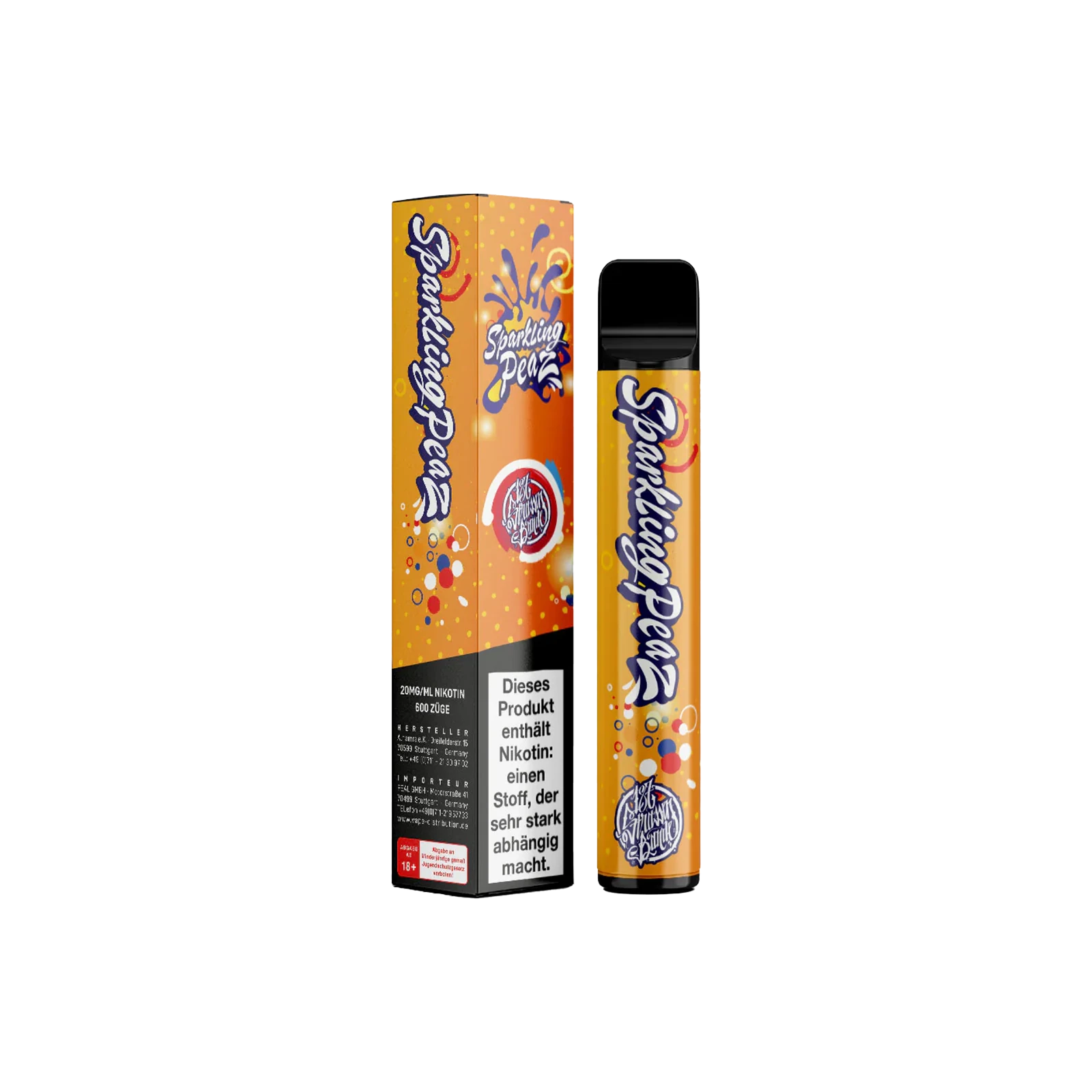 187 Vape - Sparkling Peaz - 20 mg