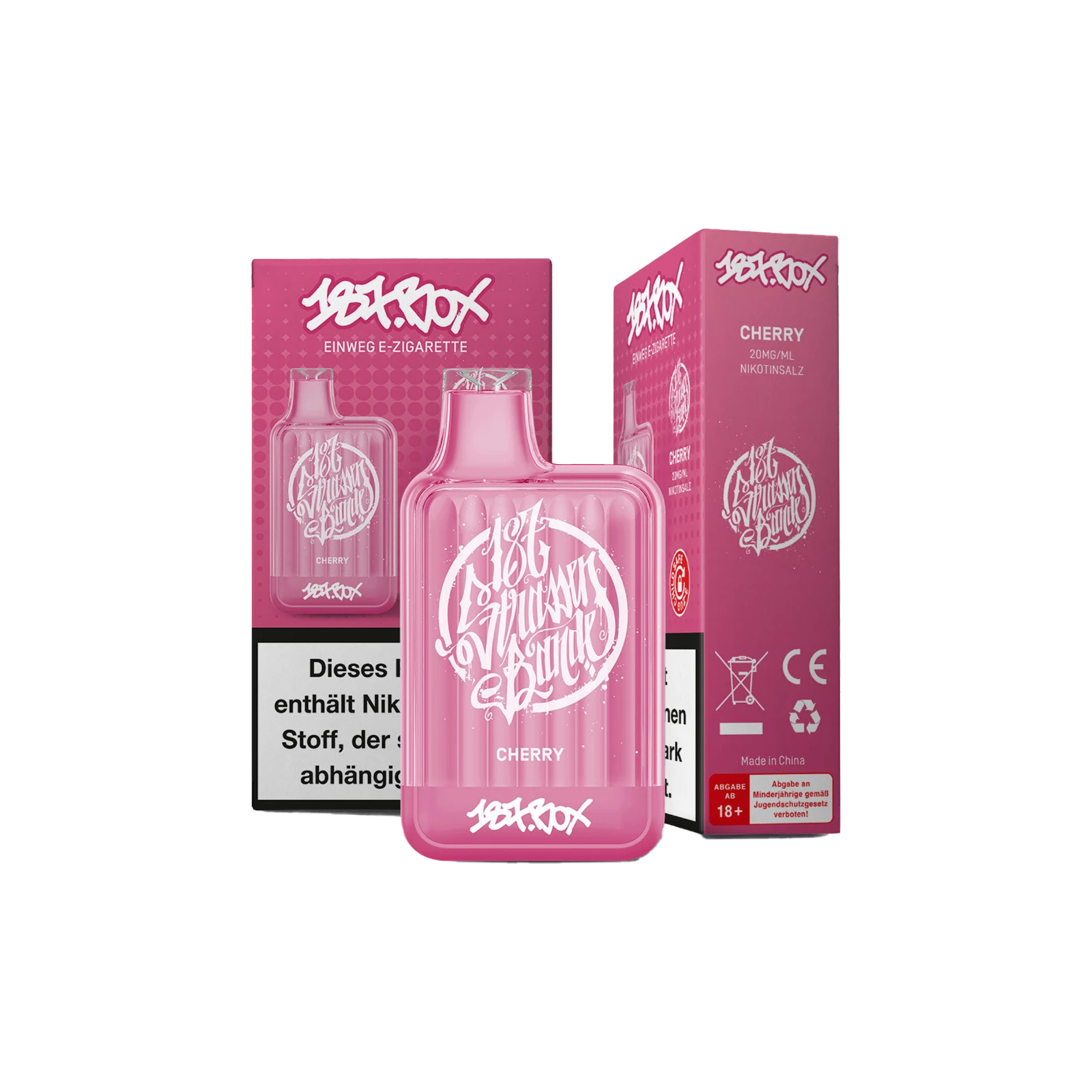 187 Vapestick - Box - Cherry - 20 mg | Alle neuen Sorten günstig online kaufen - Hookain E-Shisha Onlineshop