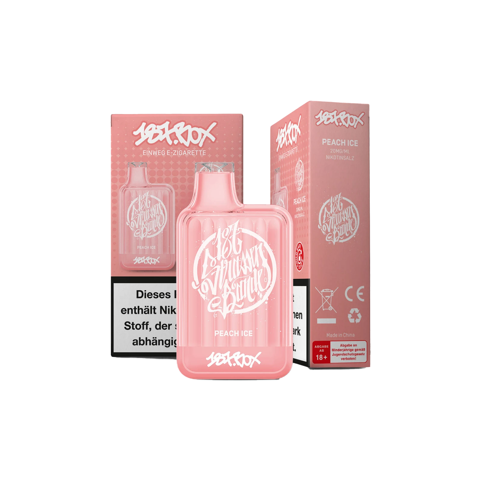 187 Vapestick - Box - Peach Ice - 20 mg | Alle neuen Sorten günstig online kaufen - Hookain E-Shisha Onlineshop