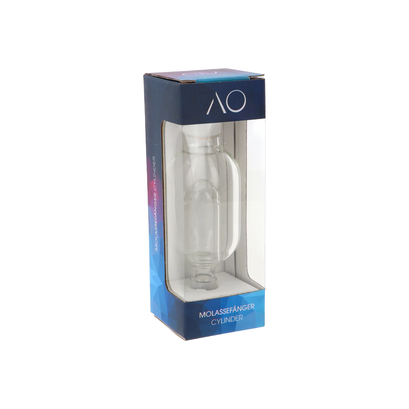 AO - Glas - Molassefänger - 18/8 - Zylinder - Clear