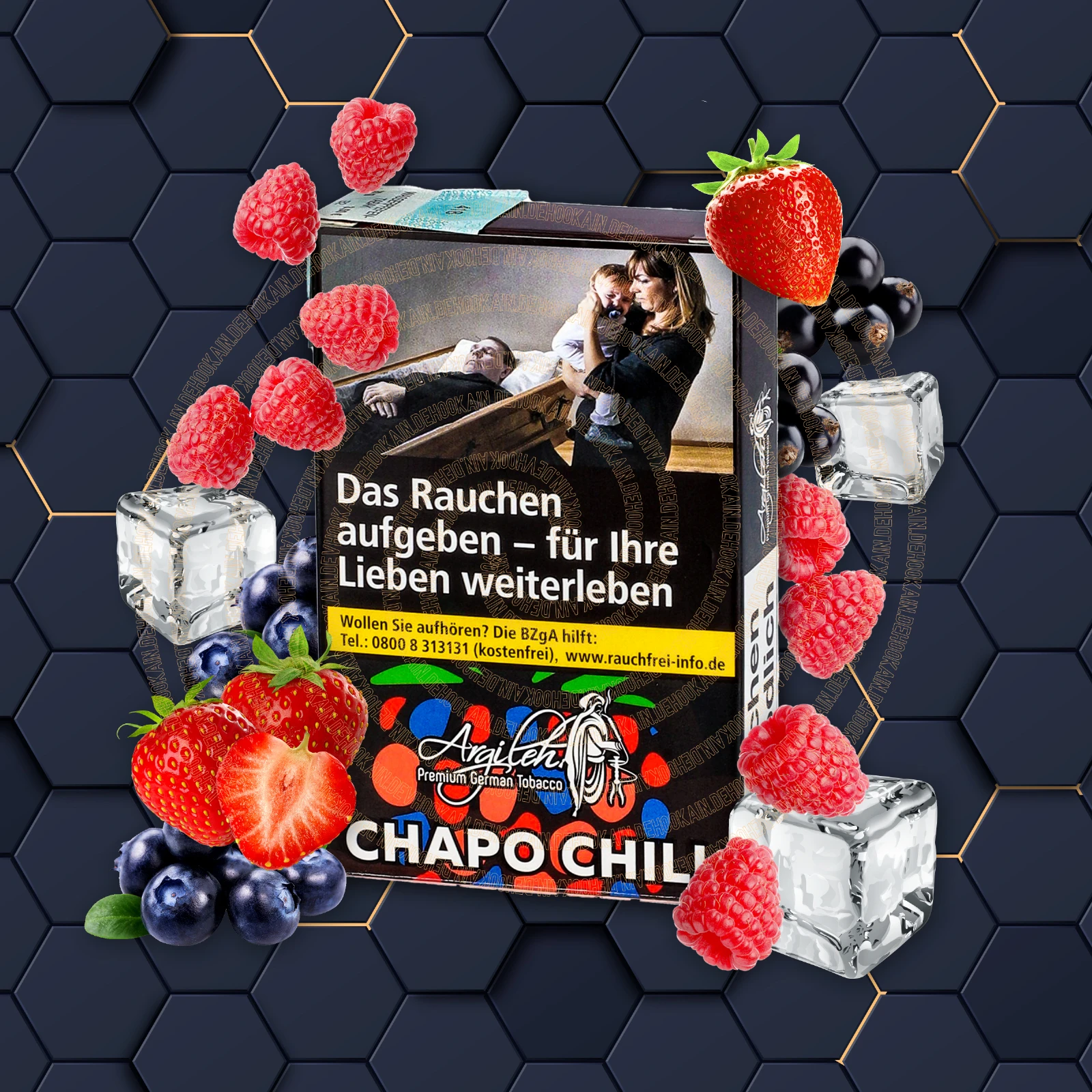 Argileh - Chapo Chill - 20 g | Alle neuen Tabak Sorten günstig online kaufen - Hookain Shisha-Onlineshop-1