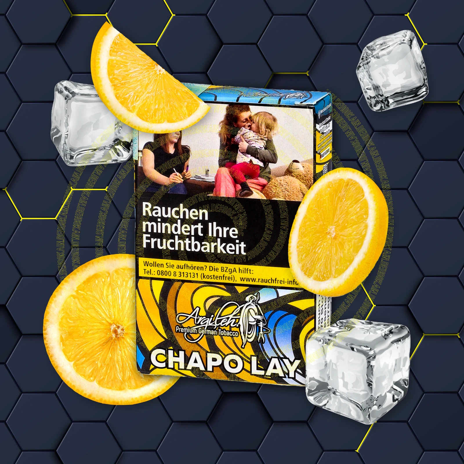 Argileh - Chapo Laymon - 20 g | Alle neuen Tabak Sorten günstig online kaufen - Hookain Shisha-Onlineshop-1