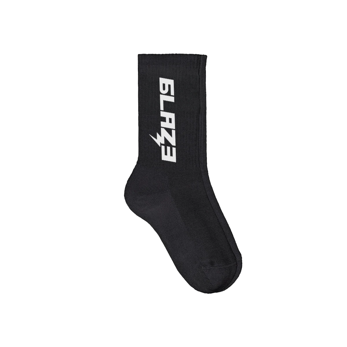 Black Socks - Blaze - Logo Printk | Sportsocken