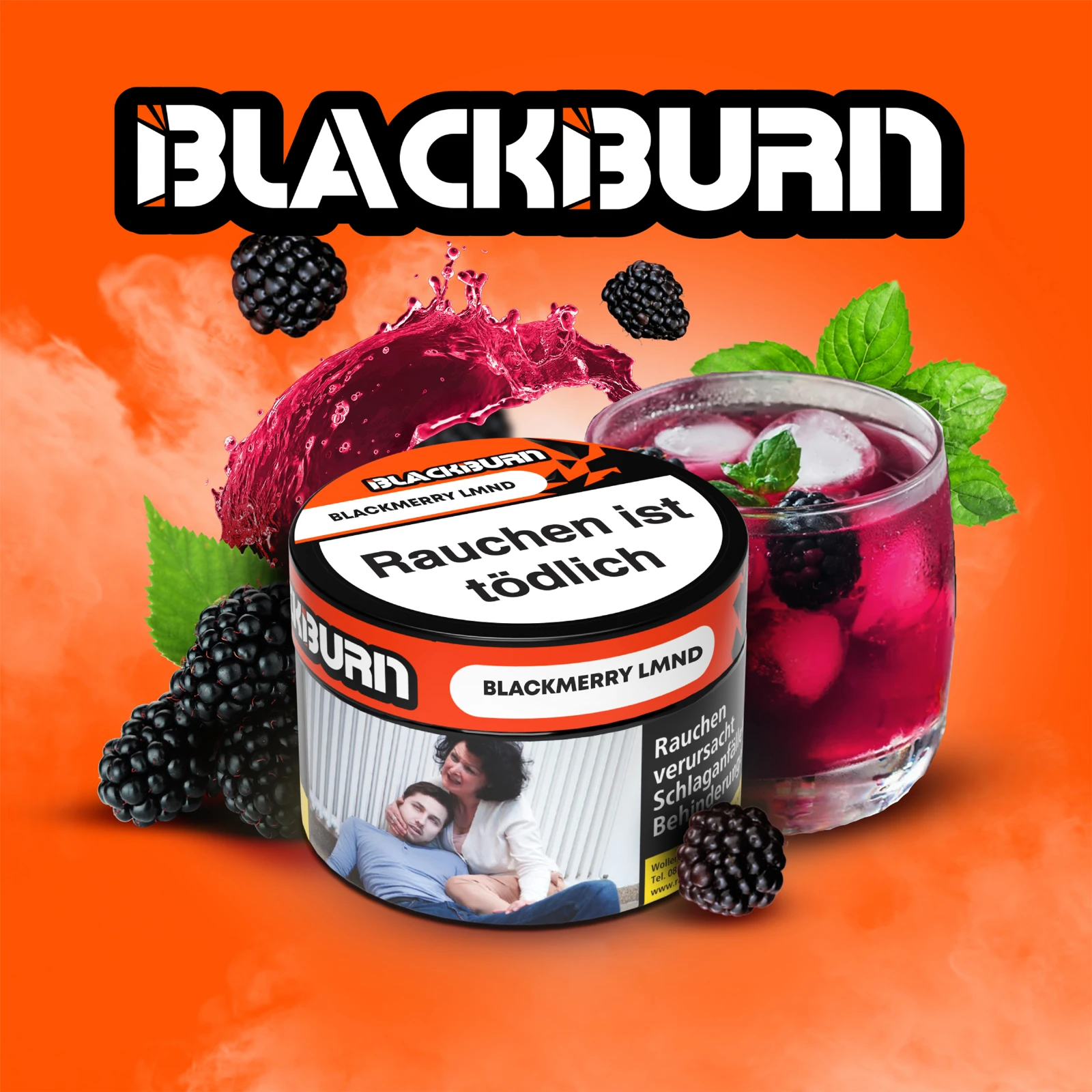 Blackburn Shisha-Tabak Blackmerry Lmnd 25 g | Neue Sorten kaufen 1