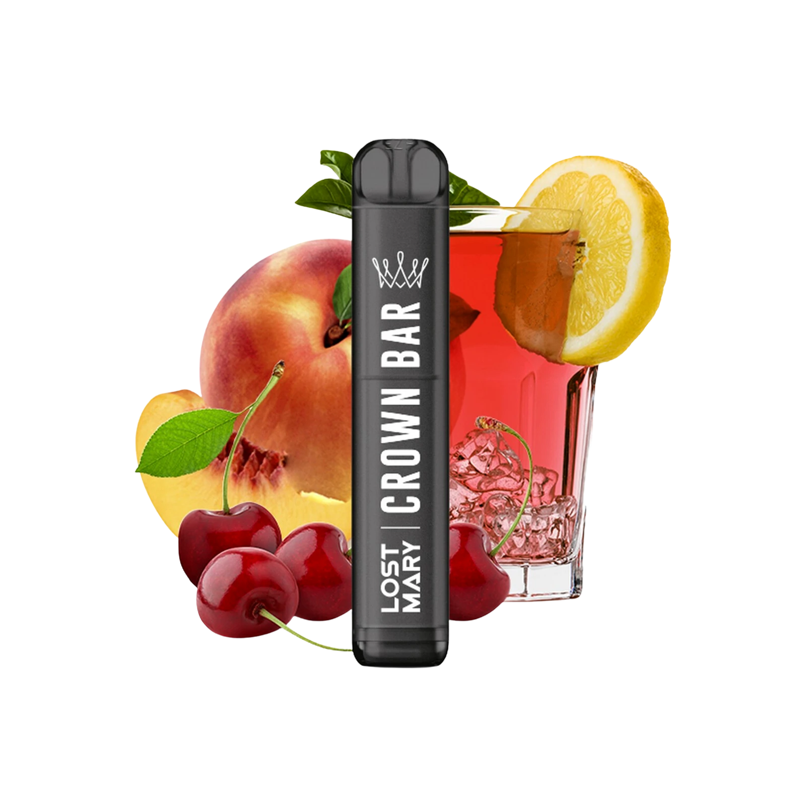 Crown Bar - Einweg-Vape - Cherry Peach Lemonade - 20 mg | Alle neuen Sorten günstig online kaufen - Hookain E-Shisha Onlineshop