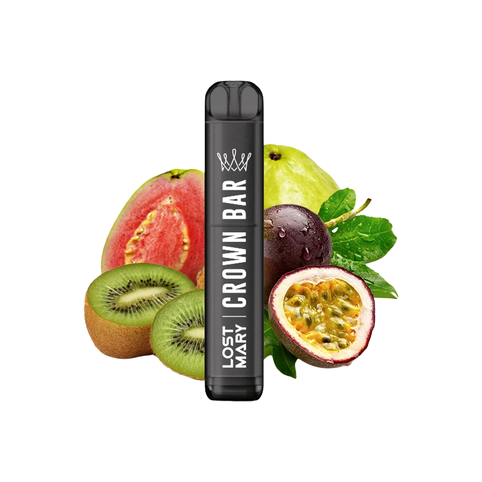 Crown Bar - Einweg-Vape - Kiwi Passion Fruit Guava - 20 mg | Alle neuen Sorten günstig online kaufen - Hookain E-Shisha Onlineshop
