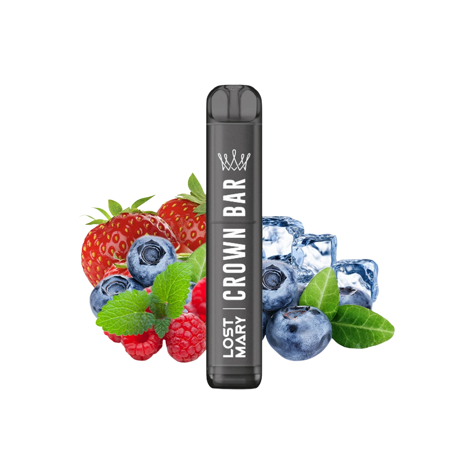 Crown Bar - Einweg-Vape - Triple Berry Ice - 20 mg | Alle neuen Sorten günstig online kaufen - Hookain E-Shisha Onlineshop