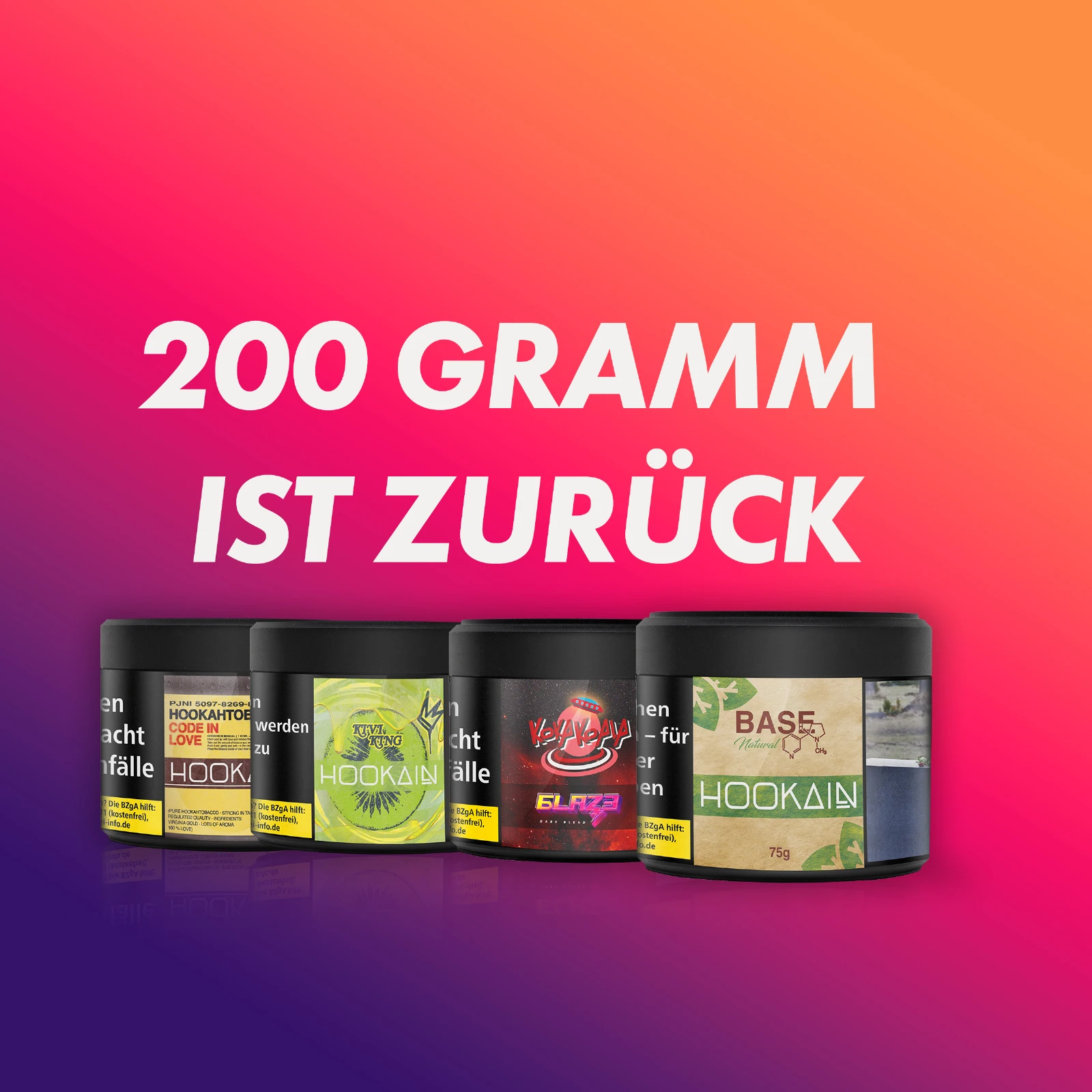 Der 200 Gramm Shisha Tabak ist wieder erlaubt 