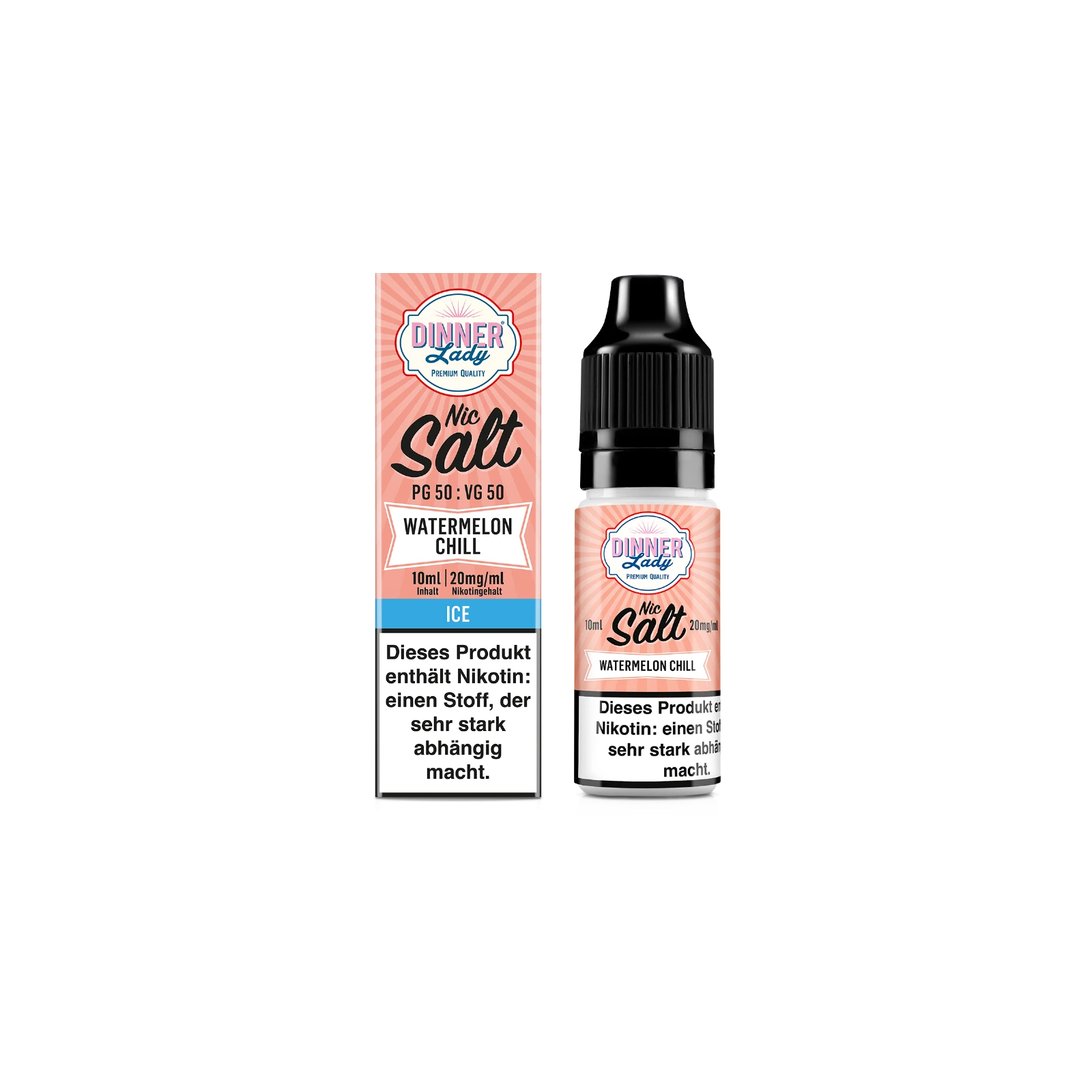 Dinner Lady E-Liquid Nikotinsalz Watermelon Chill 10ml 20mg