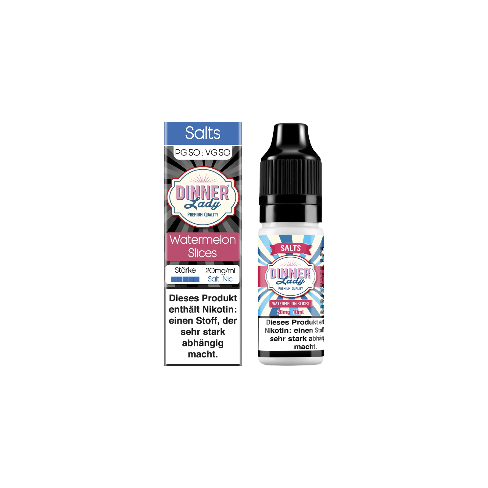 Dinner Lady E-Liquid Nikotinsalz Watermelon Slices 10ml 20mg