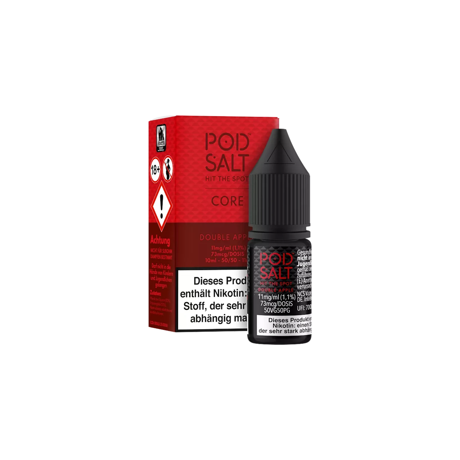 Pod Salt Core Liquid Double Apple 10ml 11 mg Nikotinsalz