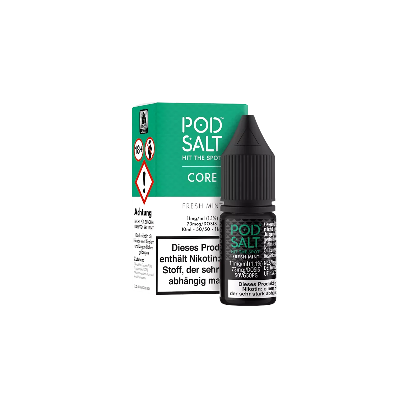 Pod Salt Core Liquid Fresh Mint 10ml 11 mg Nikotinsalz